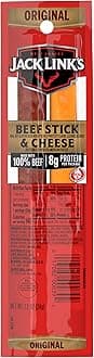Original Beef & Cheese Combo, Classic Snack Pack, Made with 100% Beef and Real Wisconsin Cheese, 8g protein, Individually Wrapped Snacks - 1.2 Ounce (Pack of 16)