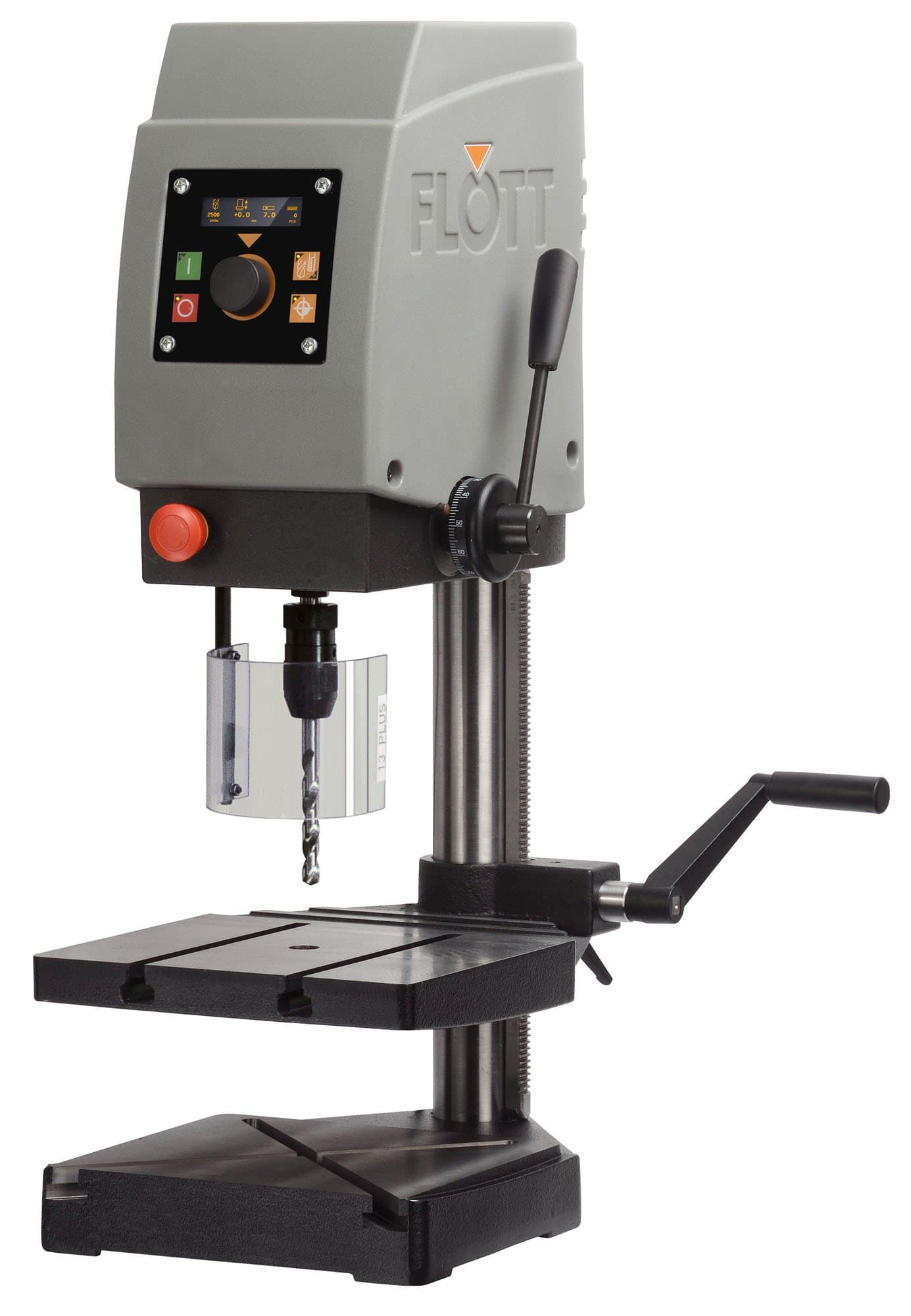 Flott TB 13+ Tabletop Model Drill Press 0.7 Horsepower, 220V Single Phase, Heavy Duty Steel with cast-Iron Base, 17"