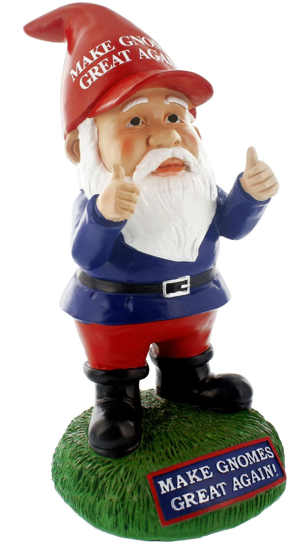 Gnometastic Make Gnomes Great Again Garden Gnome Statue, 9.5 Inches - Funny Garden Gnomes Outdoor Decorations for Yard and Lawn Ornament, Naughty Gnomes for Home Decor