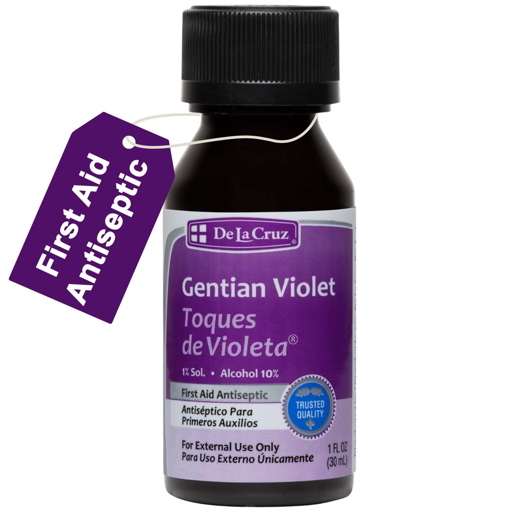 De La Cruz Gentian Violet 1 % Solution - Antiseptic - by [Beauty]