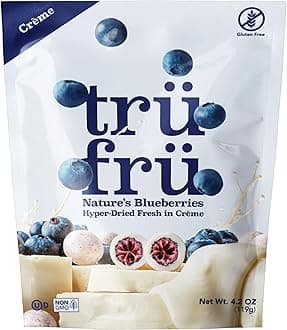 Nature's Blueberries Hyper-Dried in Crème, Premium Gourmet Freeze Dried Snack, 4.2 oz