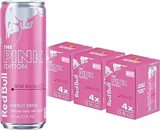 Wild Berries, Pink Edition, with 114mg Caffeine plus Taurine & B Vitamins, 12 Fl Oz, Pack of 12 Cans
