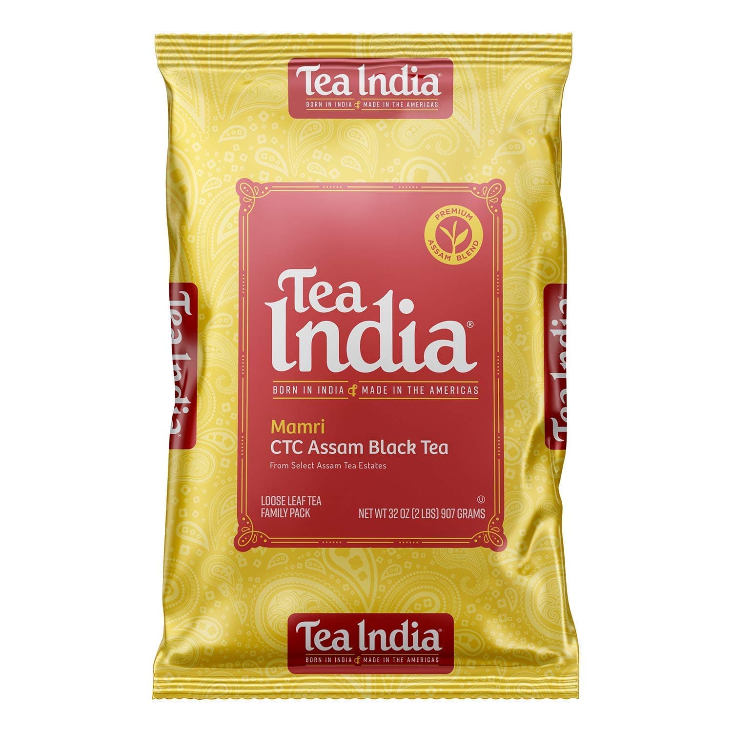 CTC Assam Loose Leaf Black Tea Strong, Full-Bodied Flavorful Blend Of Premium Black Tea Made with Natural Ingredients Traditional Indian Tea Caffeinated Iced Tea Breakfast Tea (32 Ounce)