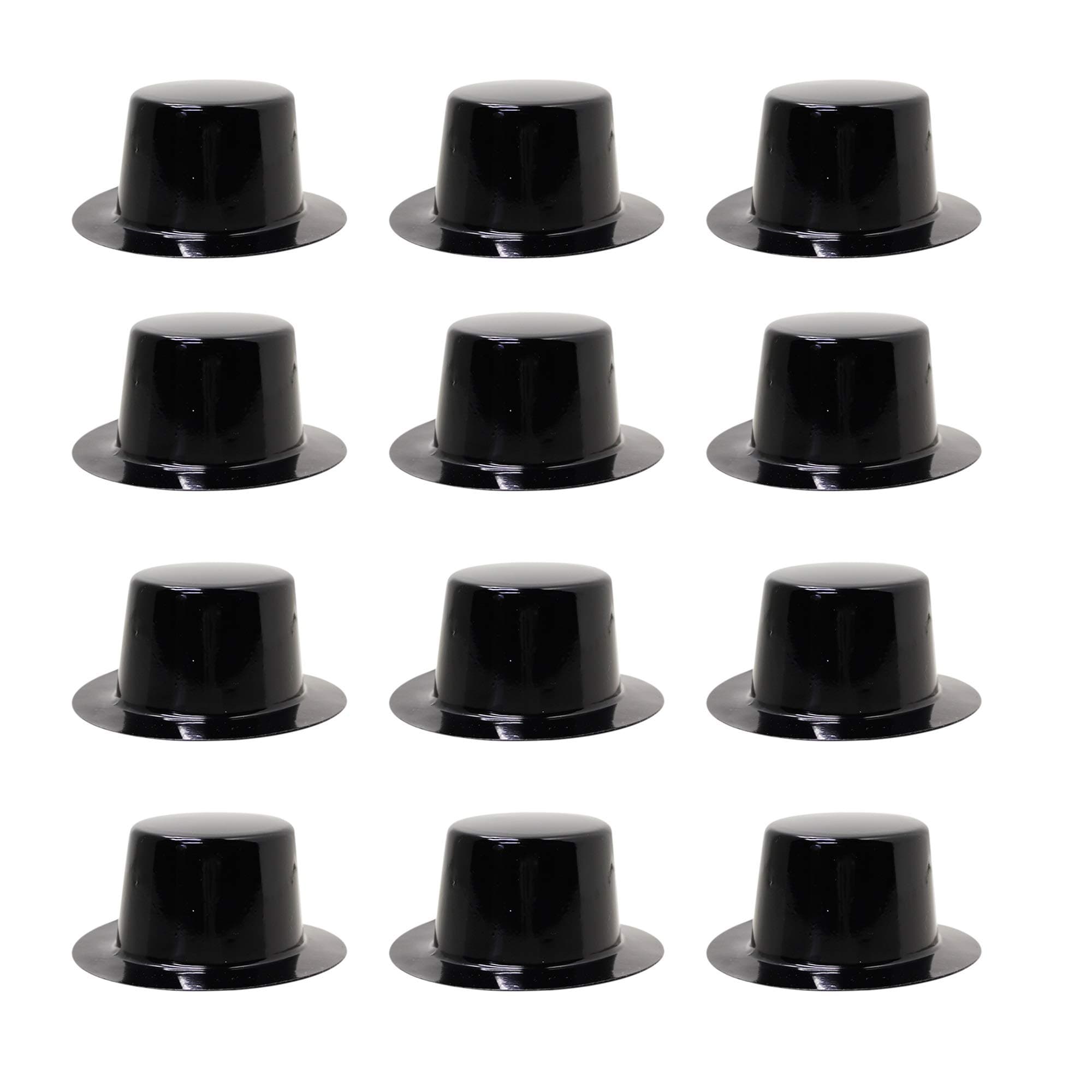 Windy City NoveltiesBlack Mini Top Hat - 12 Pack