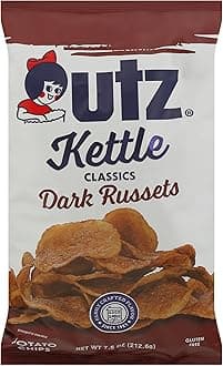 Kettle Potato Chips Classic Dark Russet, 7.5 Ounce
