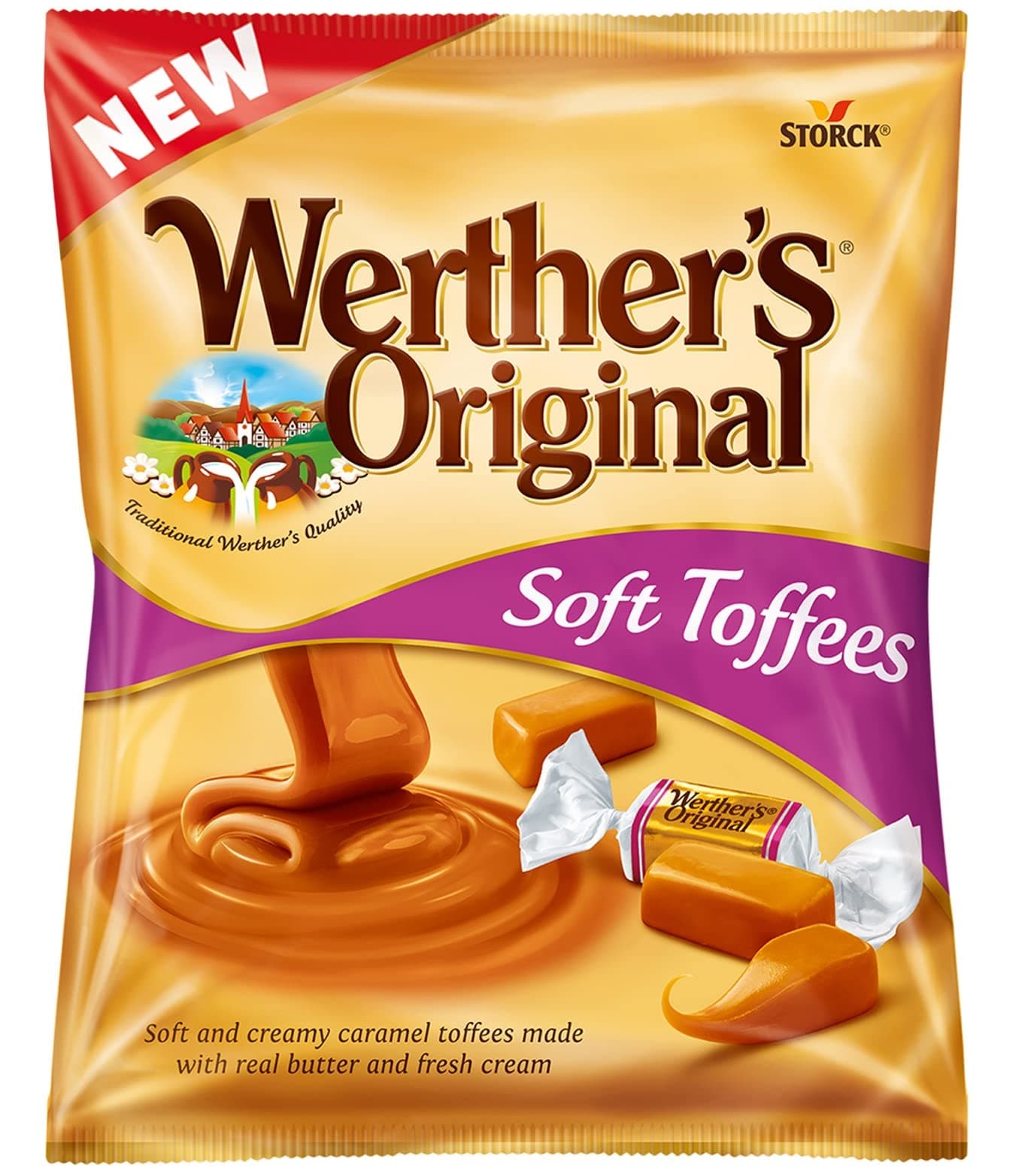 Werther's Original Soft Toffees Candies 100g