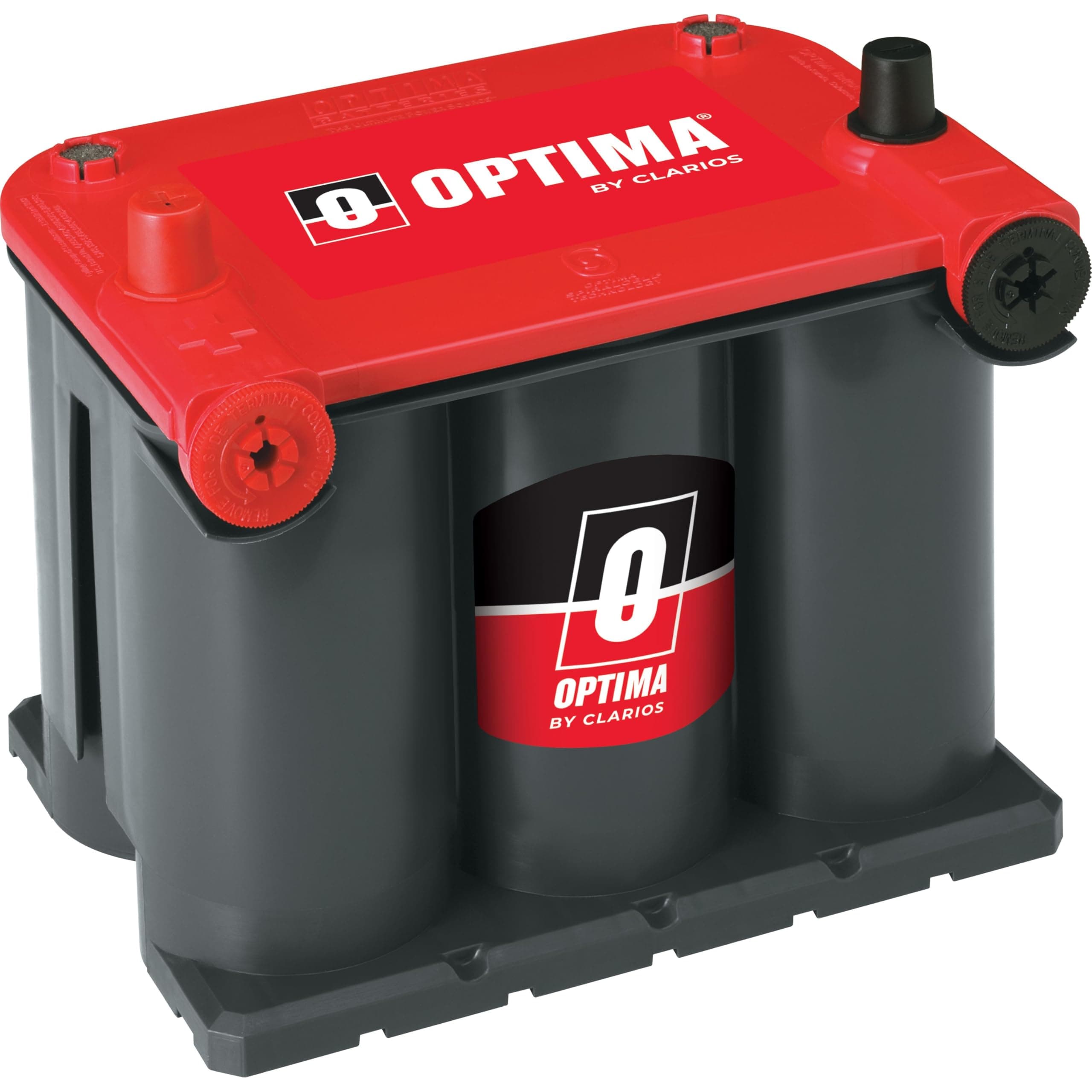 OPTIMA® Batteries High Performance 75/25 REDTOP® Sealed AGM Car, Truck, and SUV Starting Battery, 720 CCA, Dual SAE and GM Terminals, Maintenance Free, Versatile Mounting