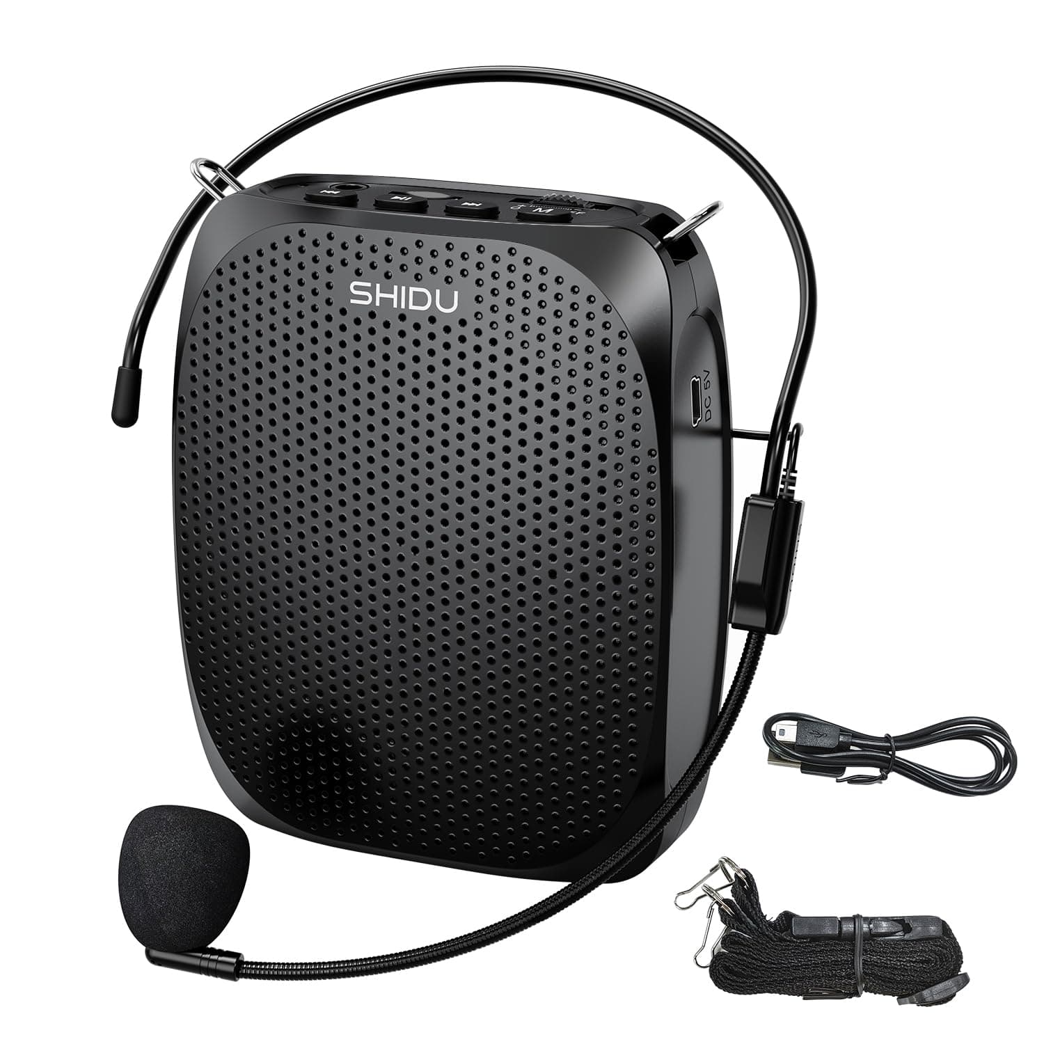 Portable Voice Amplifier Personal Microphone Headset for Speaking Rechargeable Mini Pa System for Teachers Tour Guides Coaches Classroom Singing Yoga Fitness Instructors