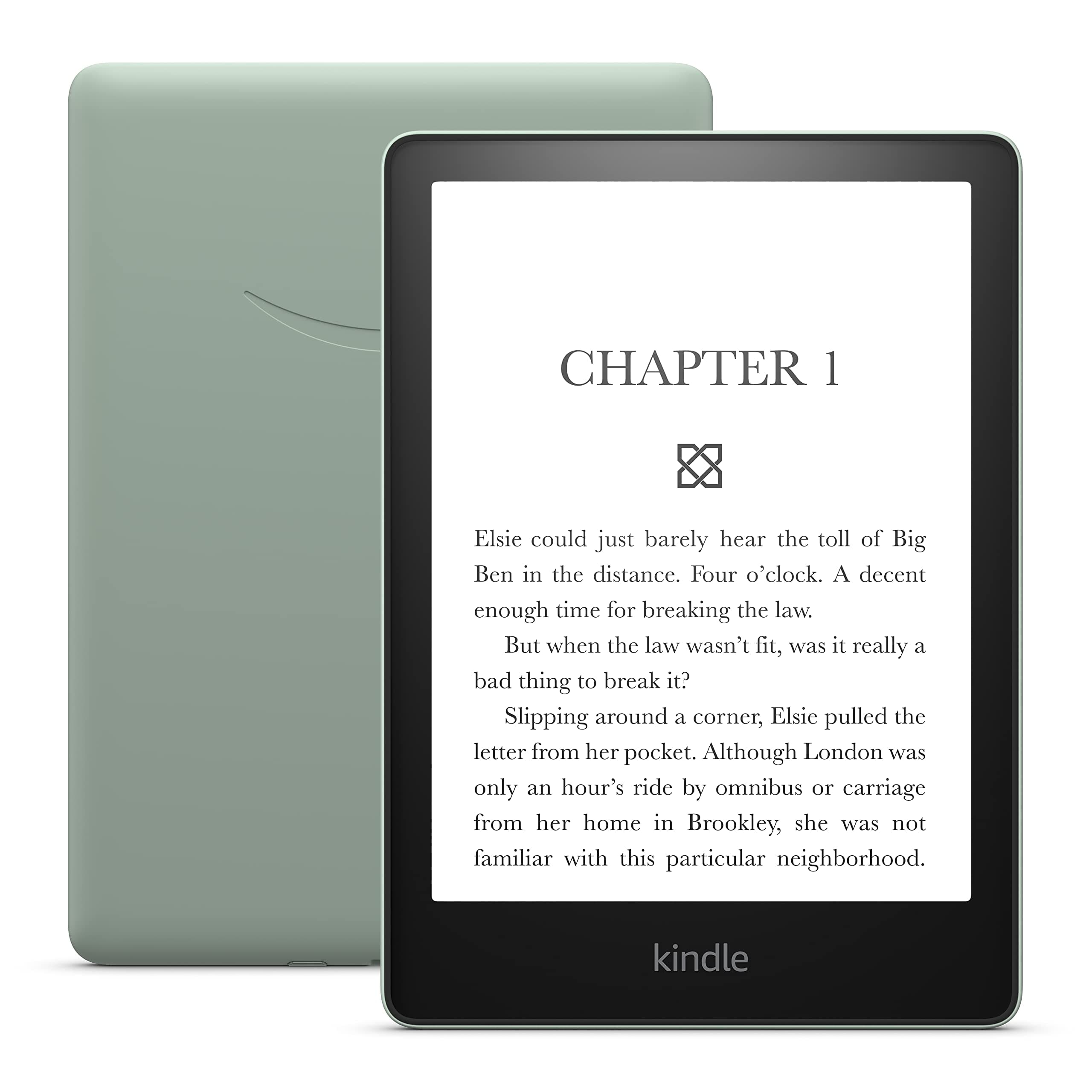 Kindle Paperwhite (16 GB) – Now with a larger display, adjustable warm light, increased battery life, and faster page turns – Agave Green