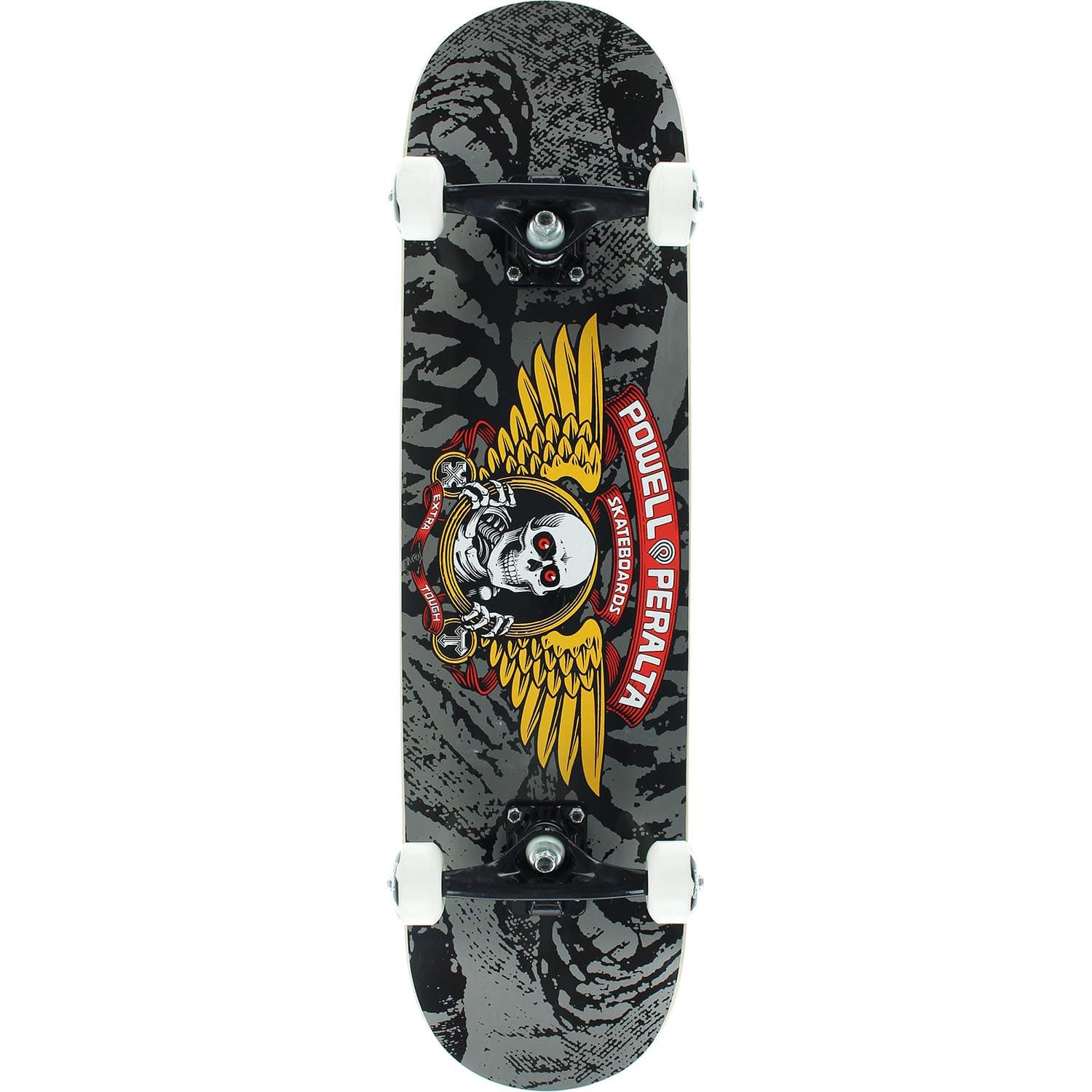 Powell-Peralta Winged Ripper Black/Grey Complete Skateboard - 8" x 30"