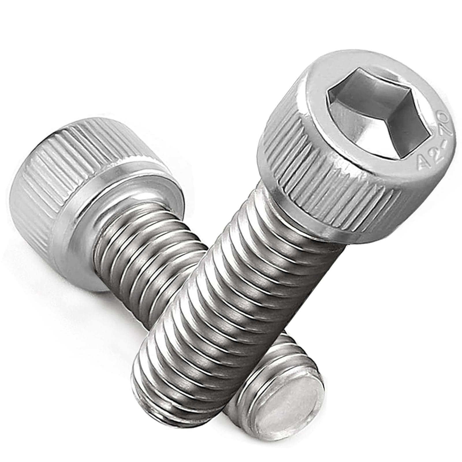 M6 Screws, M6 X 30mm Allen Socket Head Cap Screws/Bolts - 6mm Diameter Fully Threaded M6 Bolts 30mm A2 Stainless Steel Long Hex Socket Bolt Coarse (Pack Of 20)