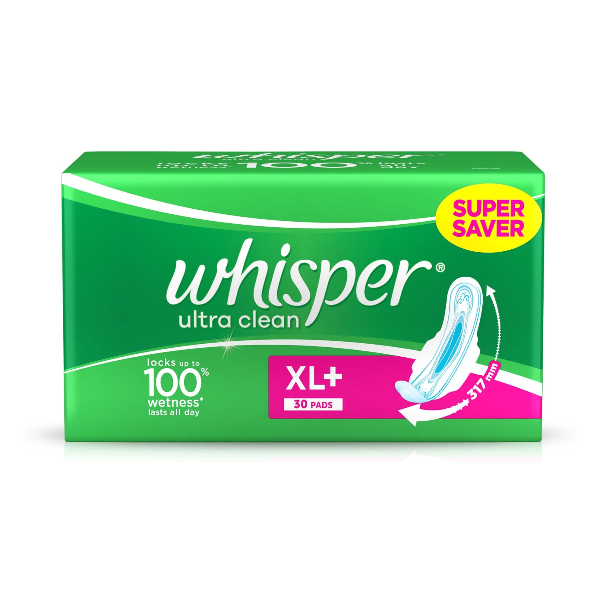 Ultra Plus Sanitary Pads XL Plus - 30 Count