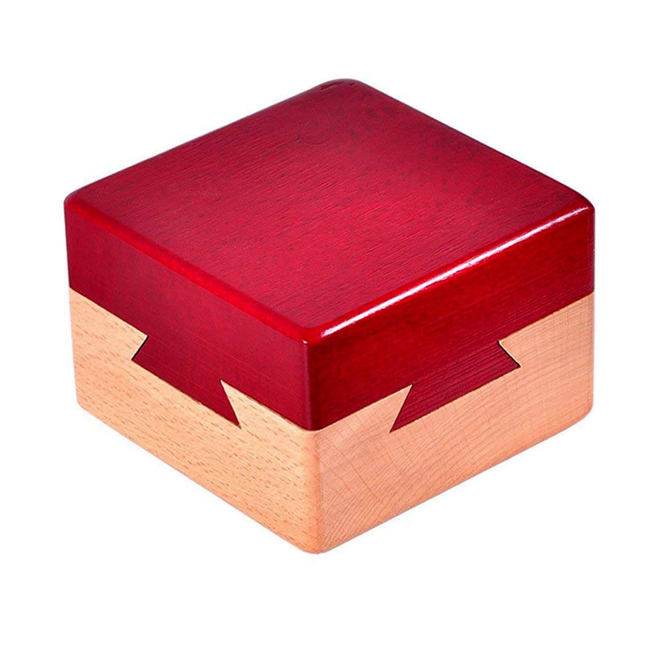 Impossible Dovetail Box Mini 3D Brain Teaser Wooden Magic Drawers Gift Jewelery Box Puzzle Toy for Adults