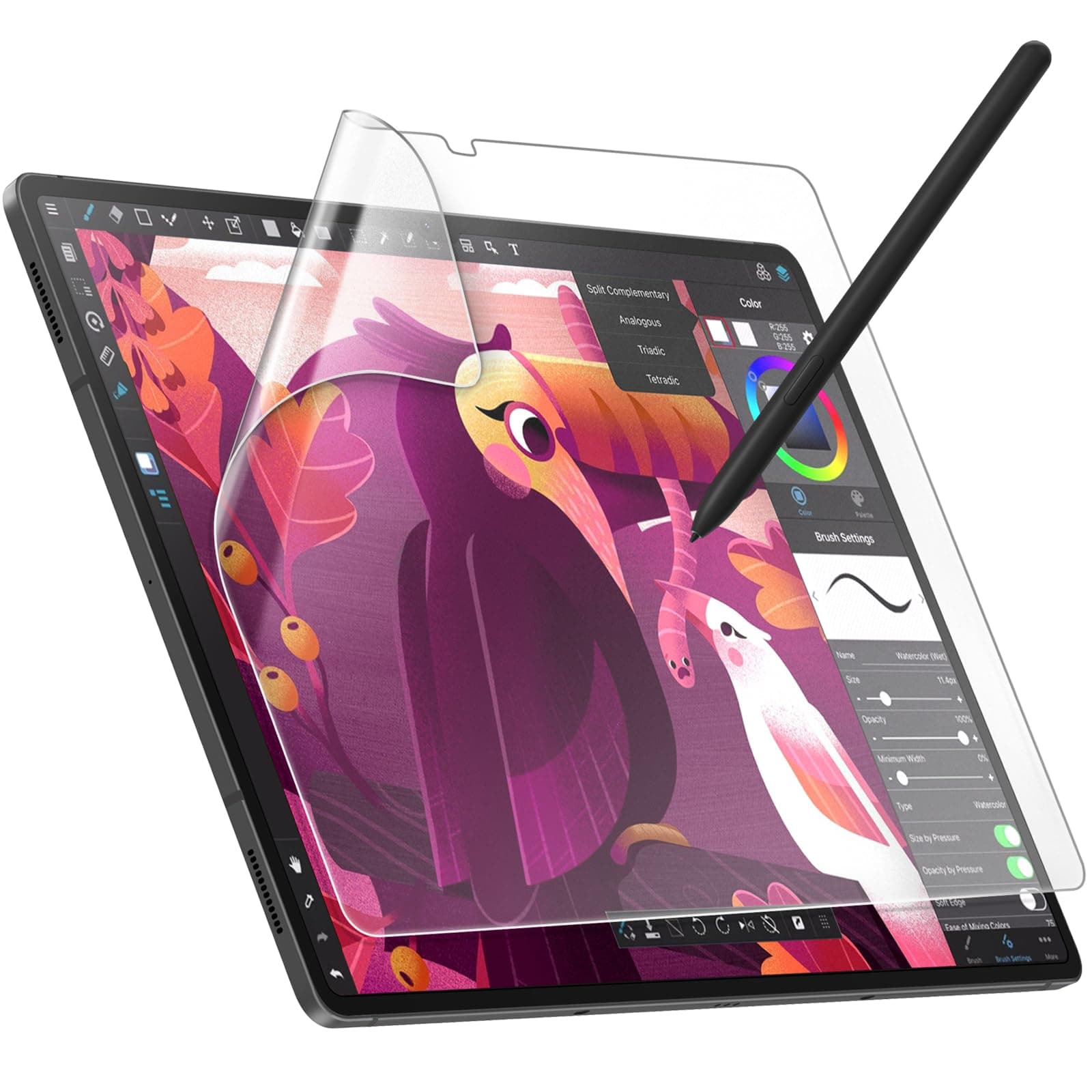 JETech Paper Screen Protector for Samsung Galaxy Tab S10 Ultra/Tab S9 Ultra 14.6-Inch, Anti-Glare, Matte PET Film for Drawing, 1-Pack