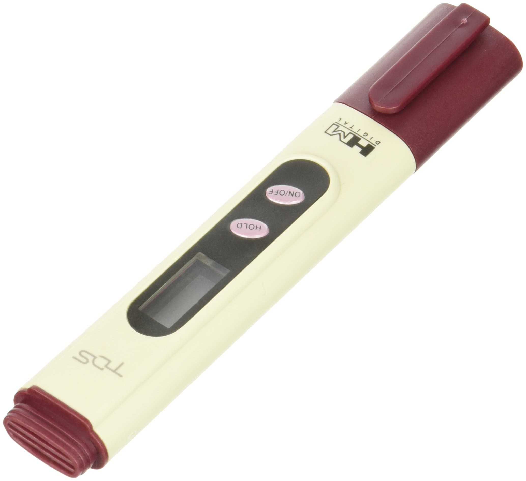 HM Digital TDS-4 Pocket Size TDS Tester Meter with 0-9990 ppm Measurement Range, 1 ppm Resolution, +/- 2% Readout Accuracy