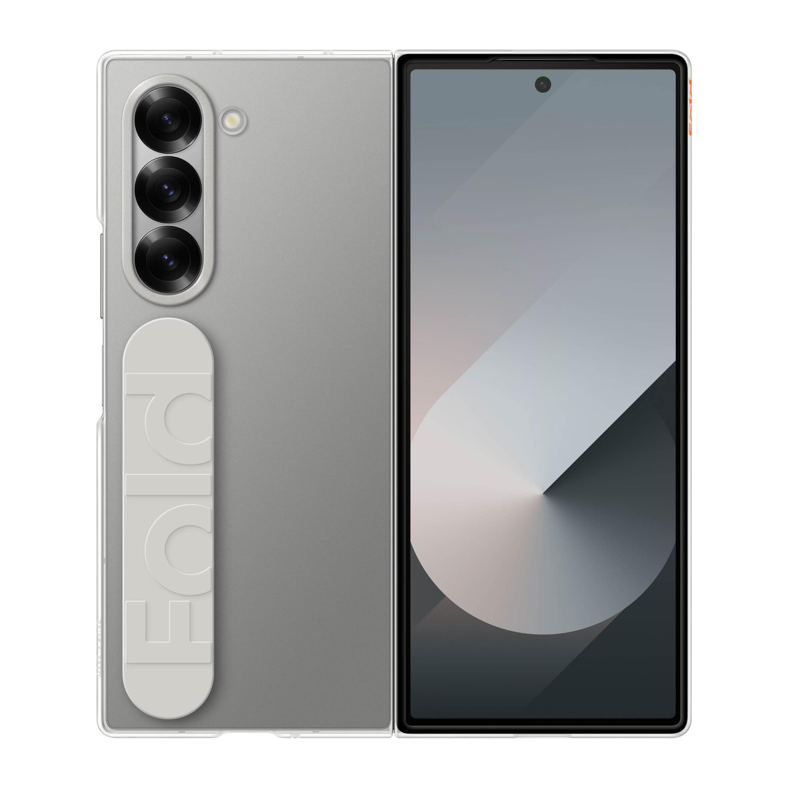 SAMSUNG Galaxy Z Fold 6 Clear Phone Case, Protective Cover with Secure Grip, Thin Design, US Version, EF-QF956CTEGUS, Transparent