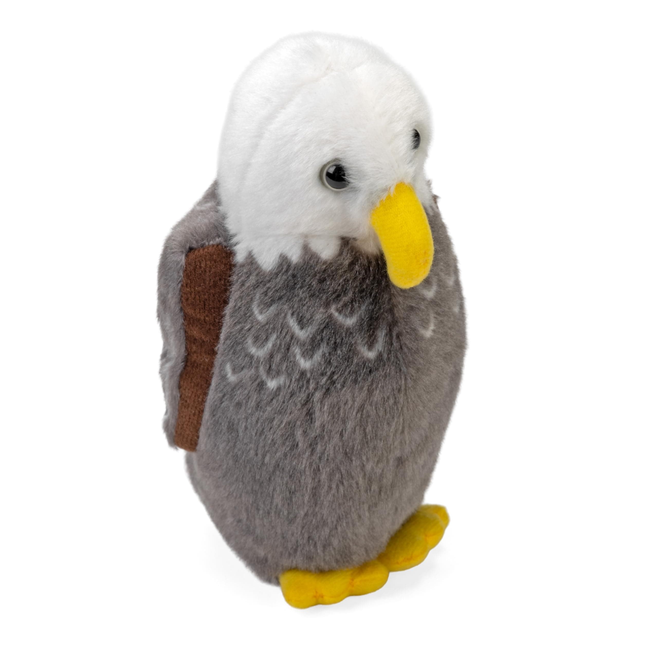Wild Republic Audubon Birds Bald Eagle Plush with Authentic Bird Sound, Stuffed Animal, Bird Toys for Kids and Birders