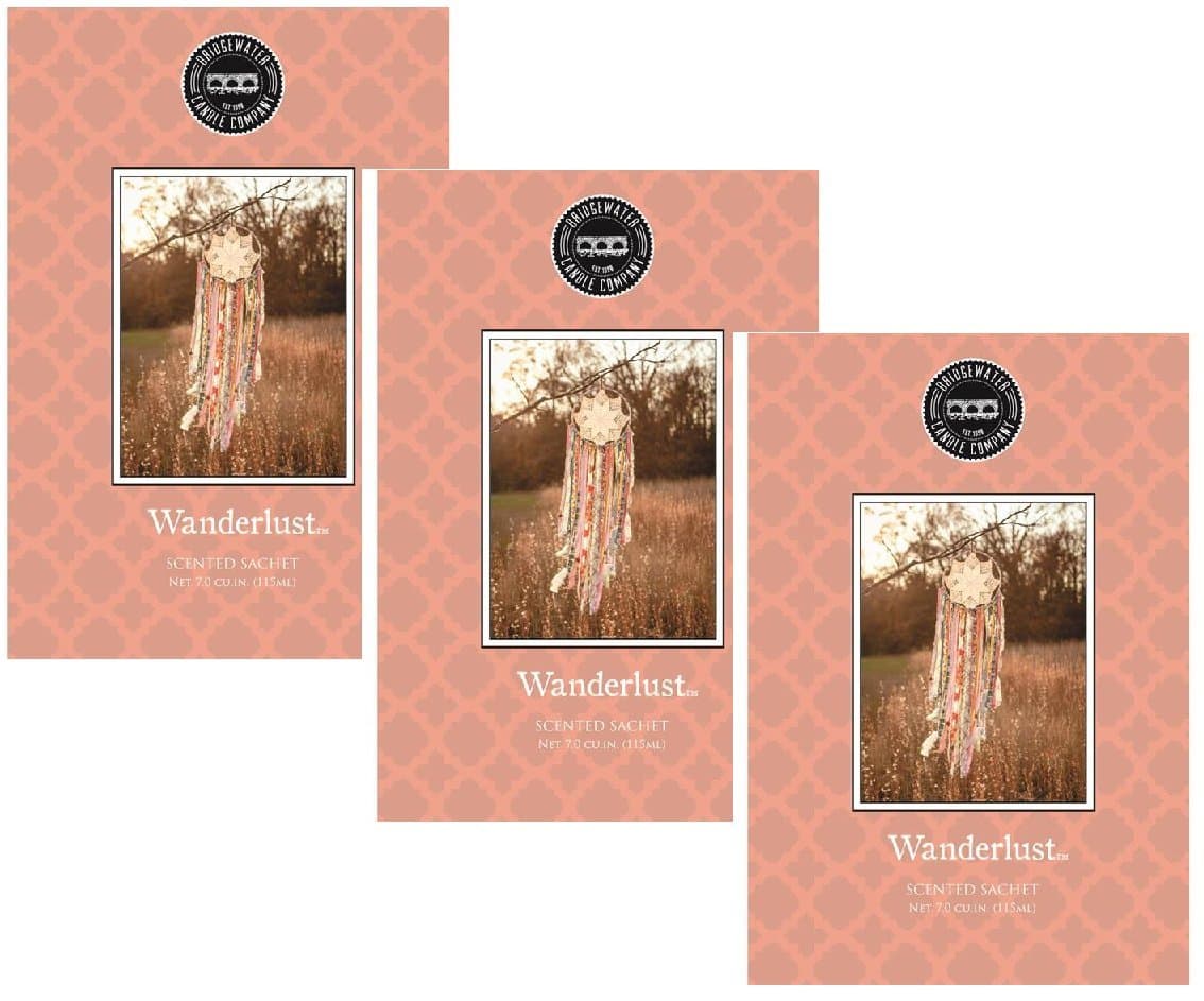 Pack of 3 Large Scented Sachets Wanderlust