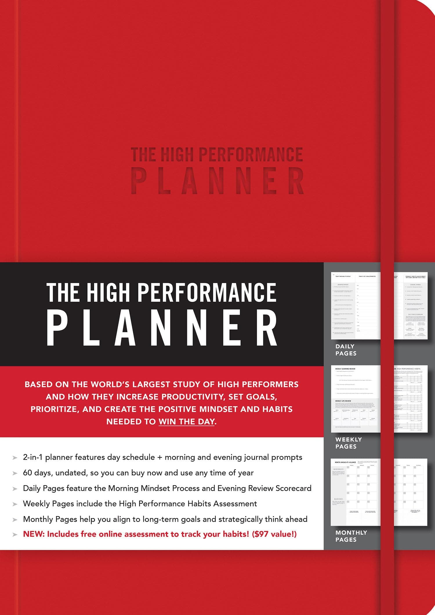 The High Performance Planner [Red] Diary – Day to Day Calendar, November 2, 2018