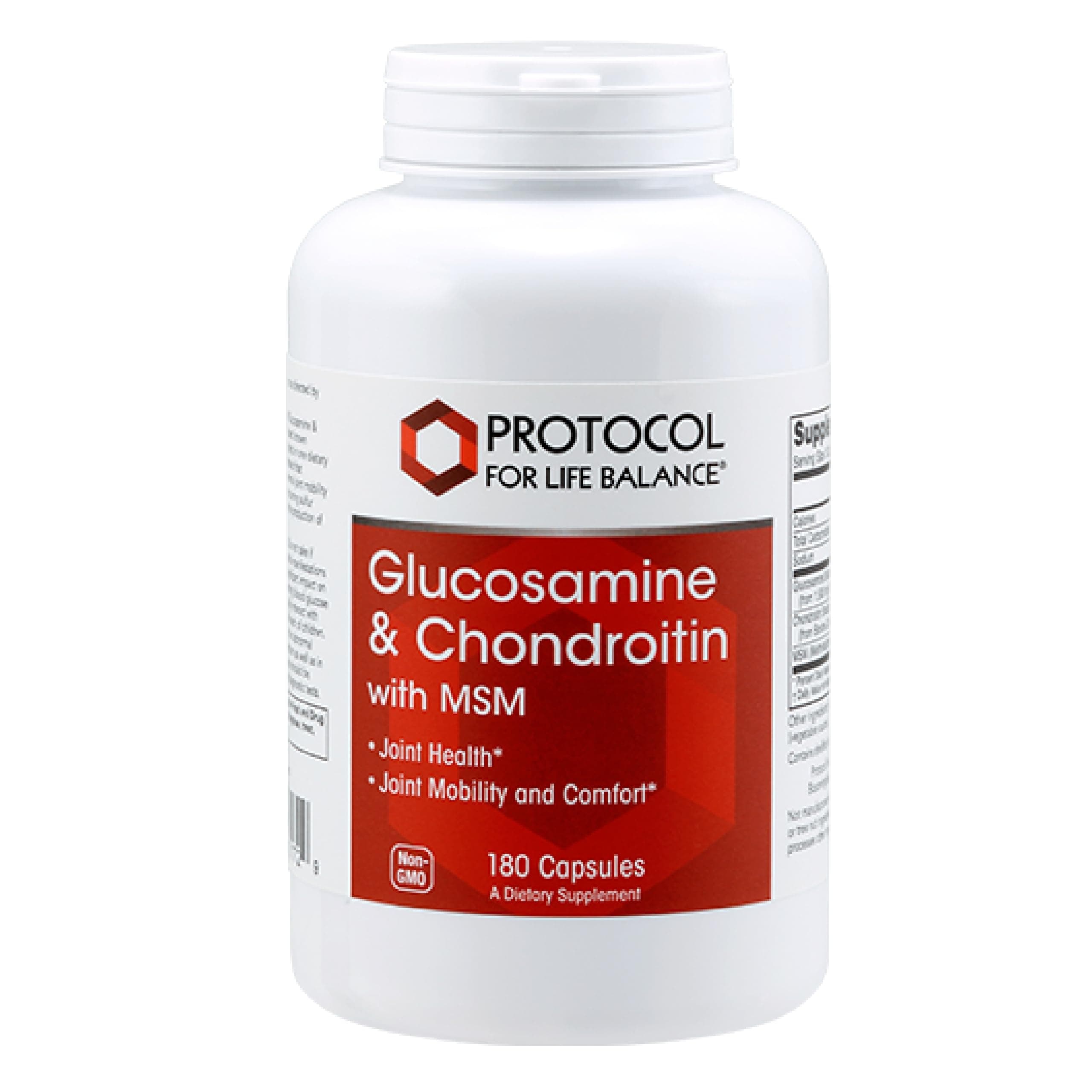 Glucosamine & Chondroitin with MSM - Joint Support* - Chondroitin MSM Supplement - Non-GMO & Dairy Free - 180 Veg Caps