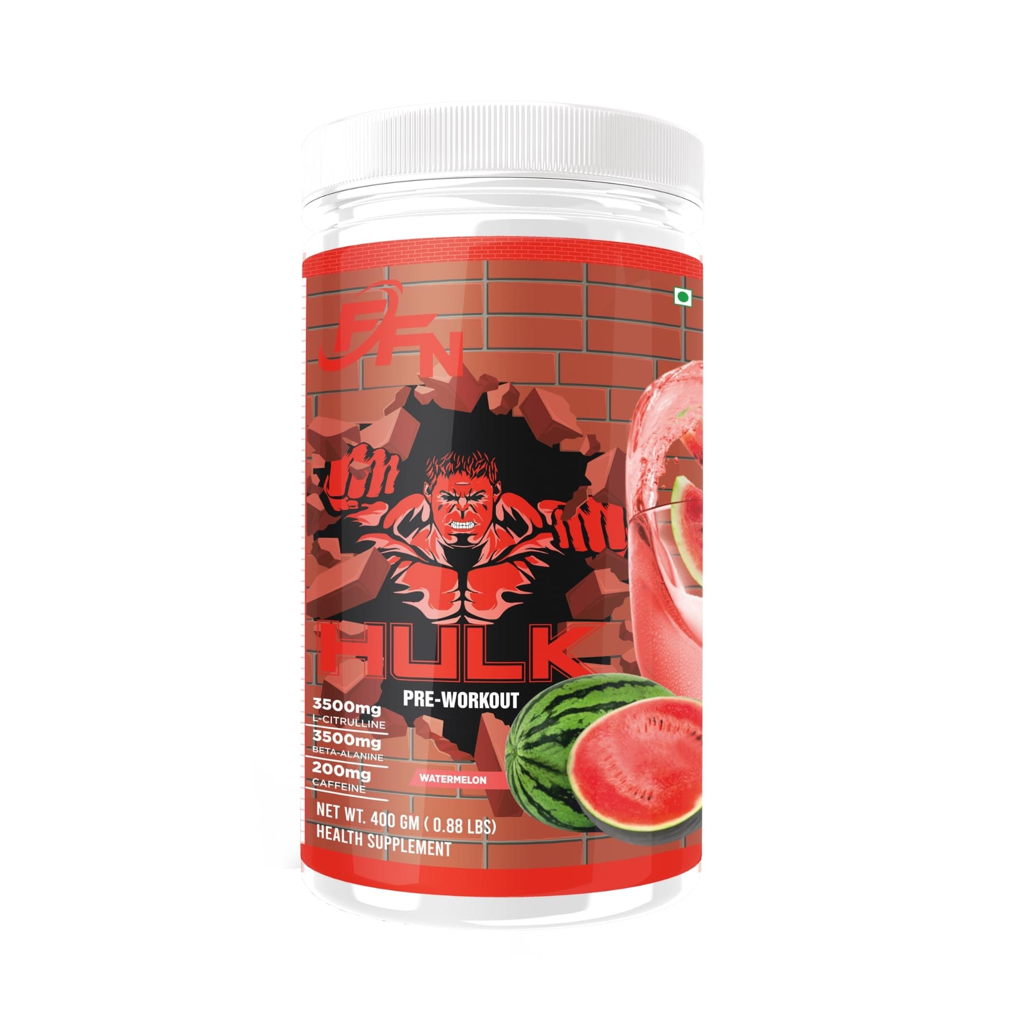 Pre-Workout (30 Servings) Premium Supplement for Enhanced Focus, Strength, Energy, and Pump 100% Dope-Free, Banned Substance Tested, 400g - Watermelon