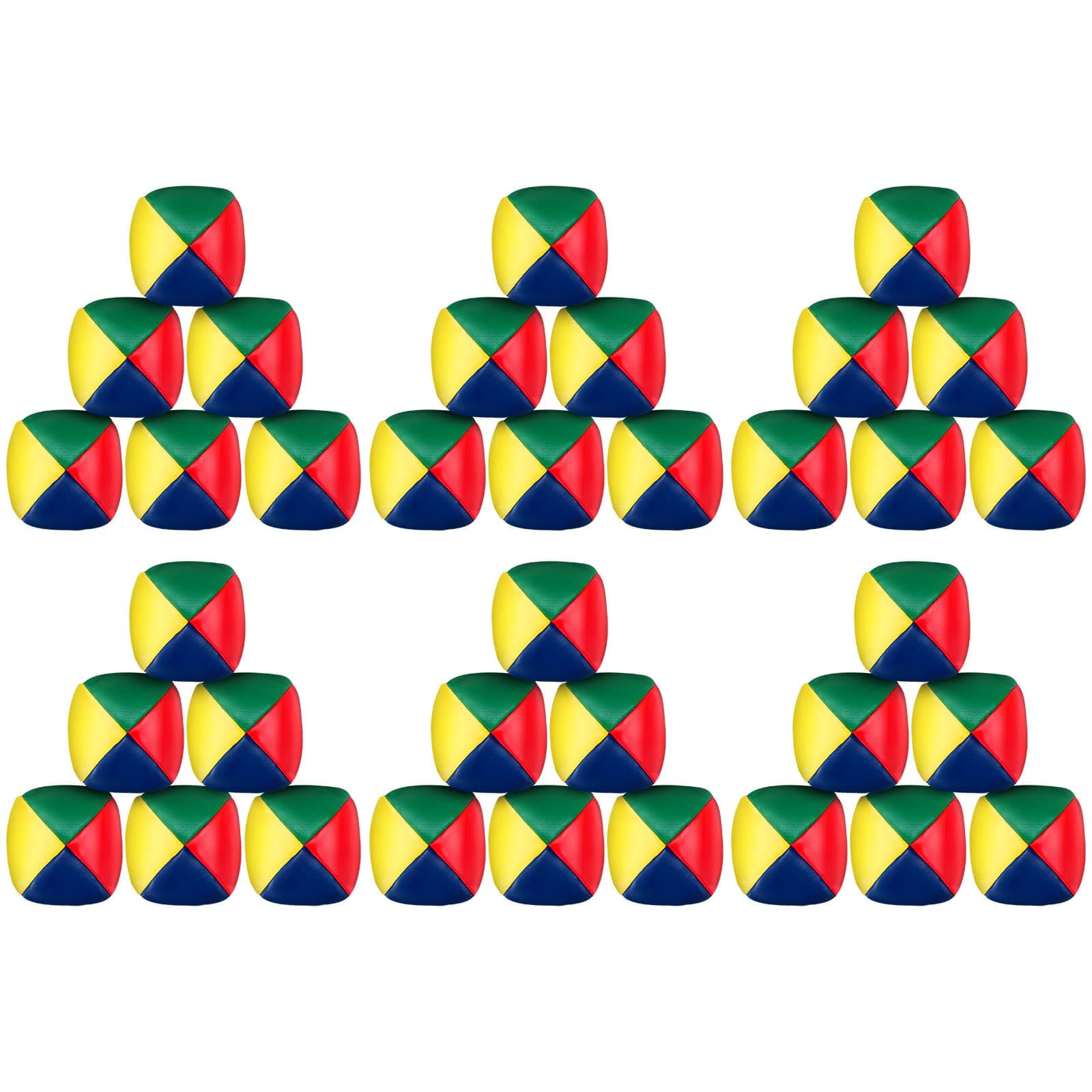 Leitee 36 Pcs Juggling Balls for Beginners 2 Inch Small Soft Durable Colorful Juggling Balls Bulk for Adults(Blue, Yellow, Red, Green)