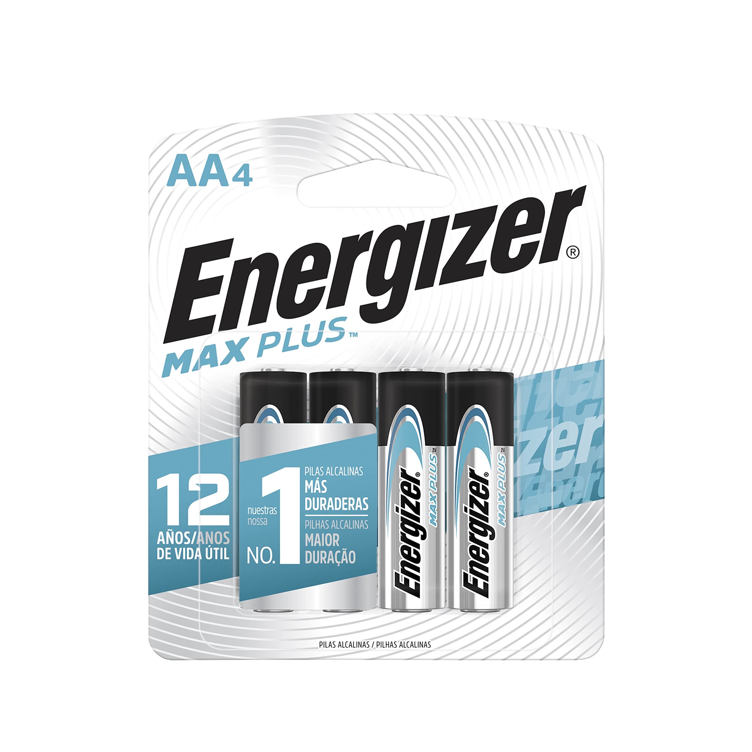 Max Plus Alkaline AA Batteries - Pack Of 4