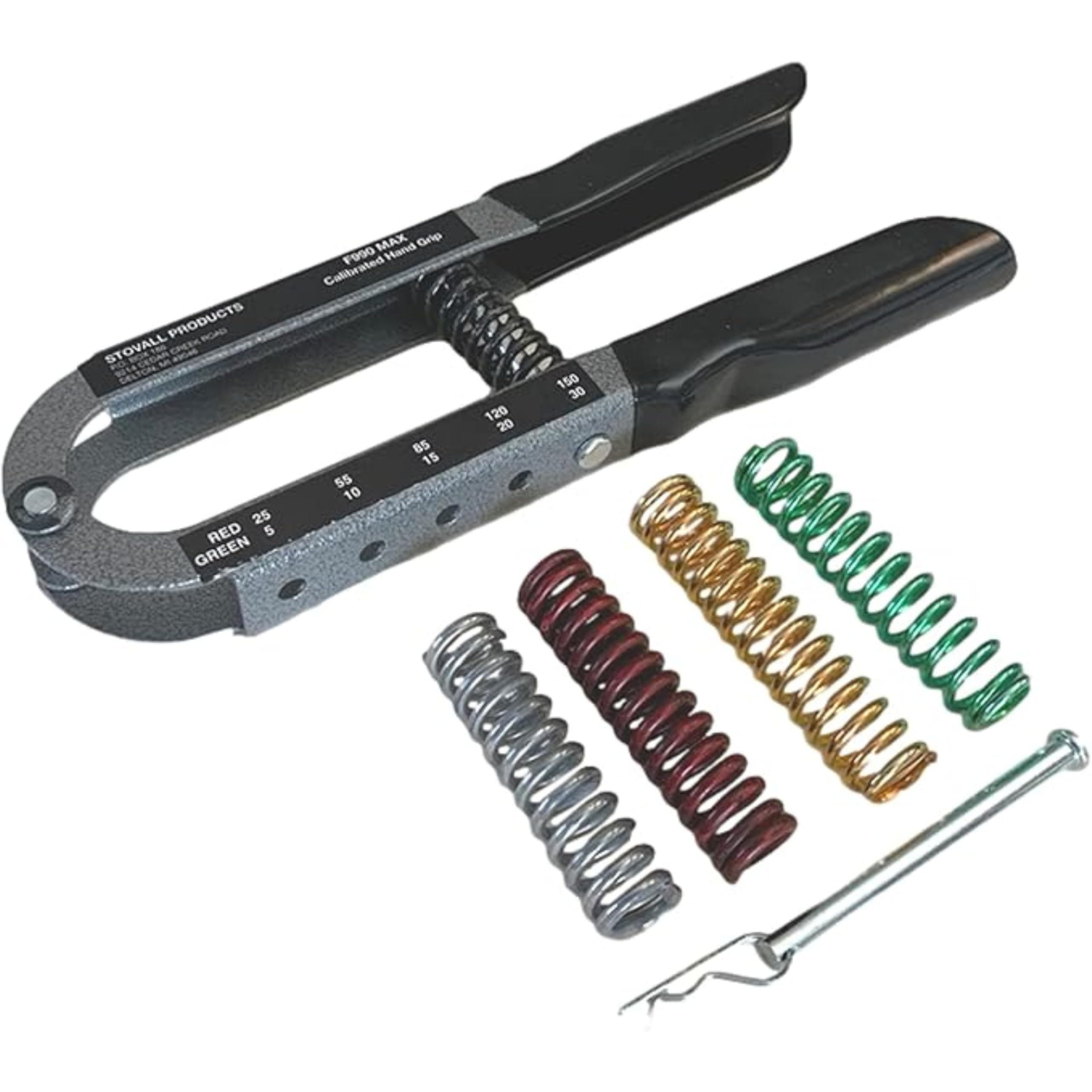 Stovall Adjustable Grip Strength Trainer | Professional Physical Therapy Hand Grip Exerciser | Rehab Hand Exerciser with Resistance