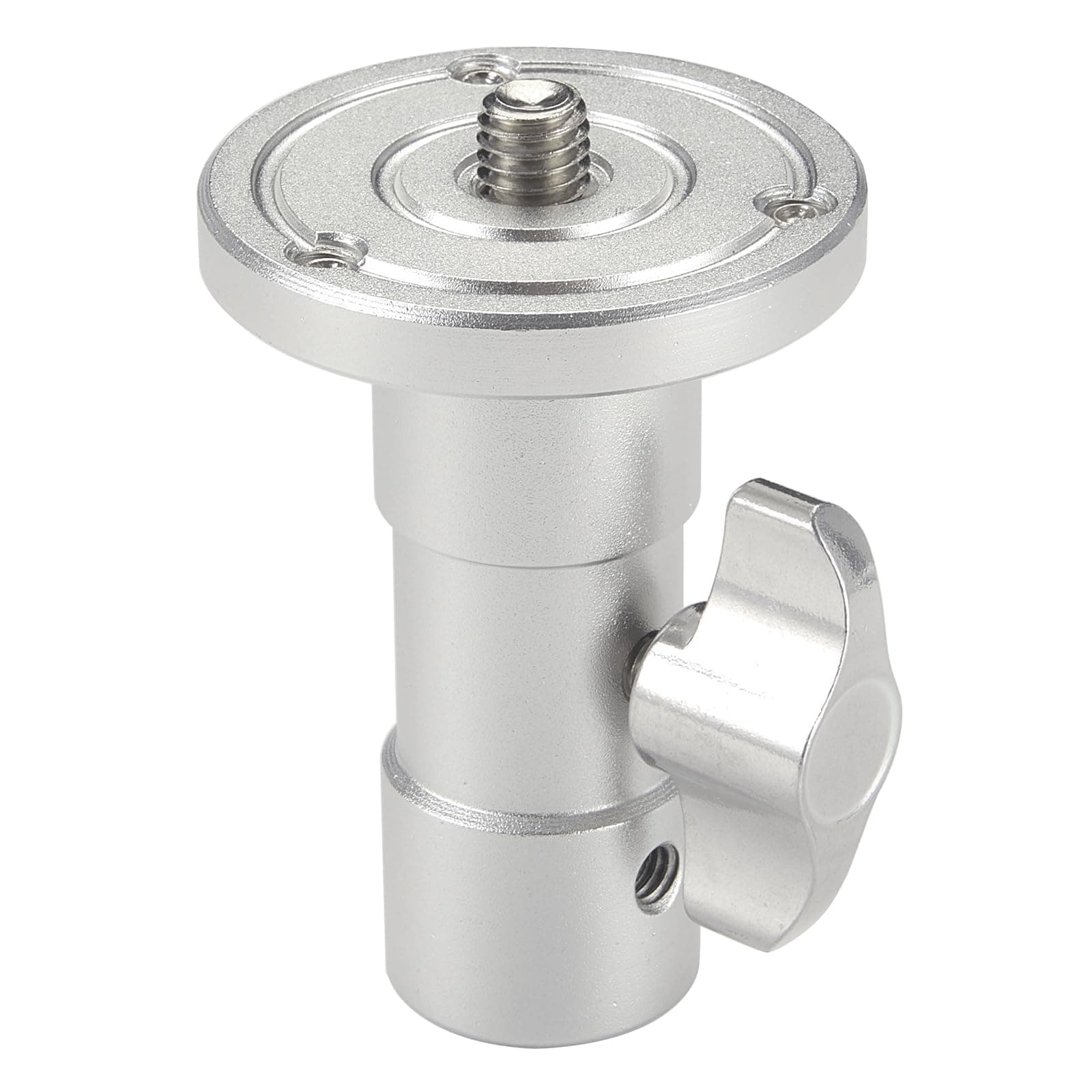 PHOCUS Baby Ball Head Adapter (5/8" Stud to 3/8" Thread), C Stand Camera Mount Adapter for Tripod Head on Photography Light Stand with Baby Pin or Junior Receiver