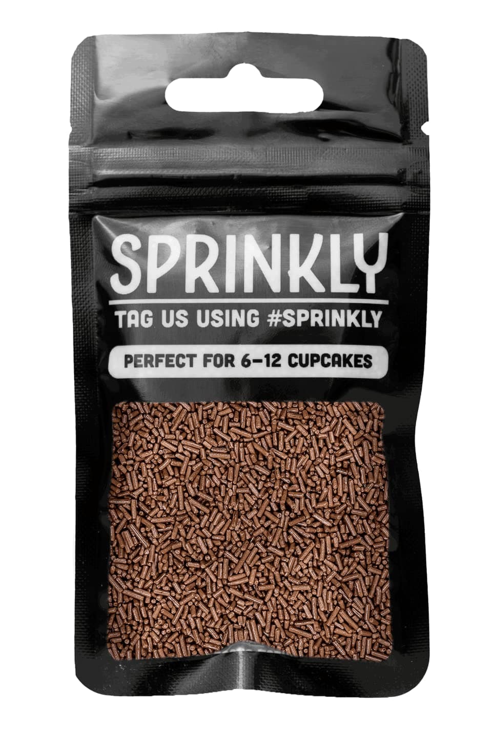 SPRINKLY - Matt Sugar Strands - Light Chocolate (Brown) - 30g