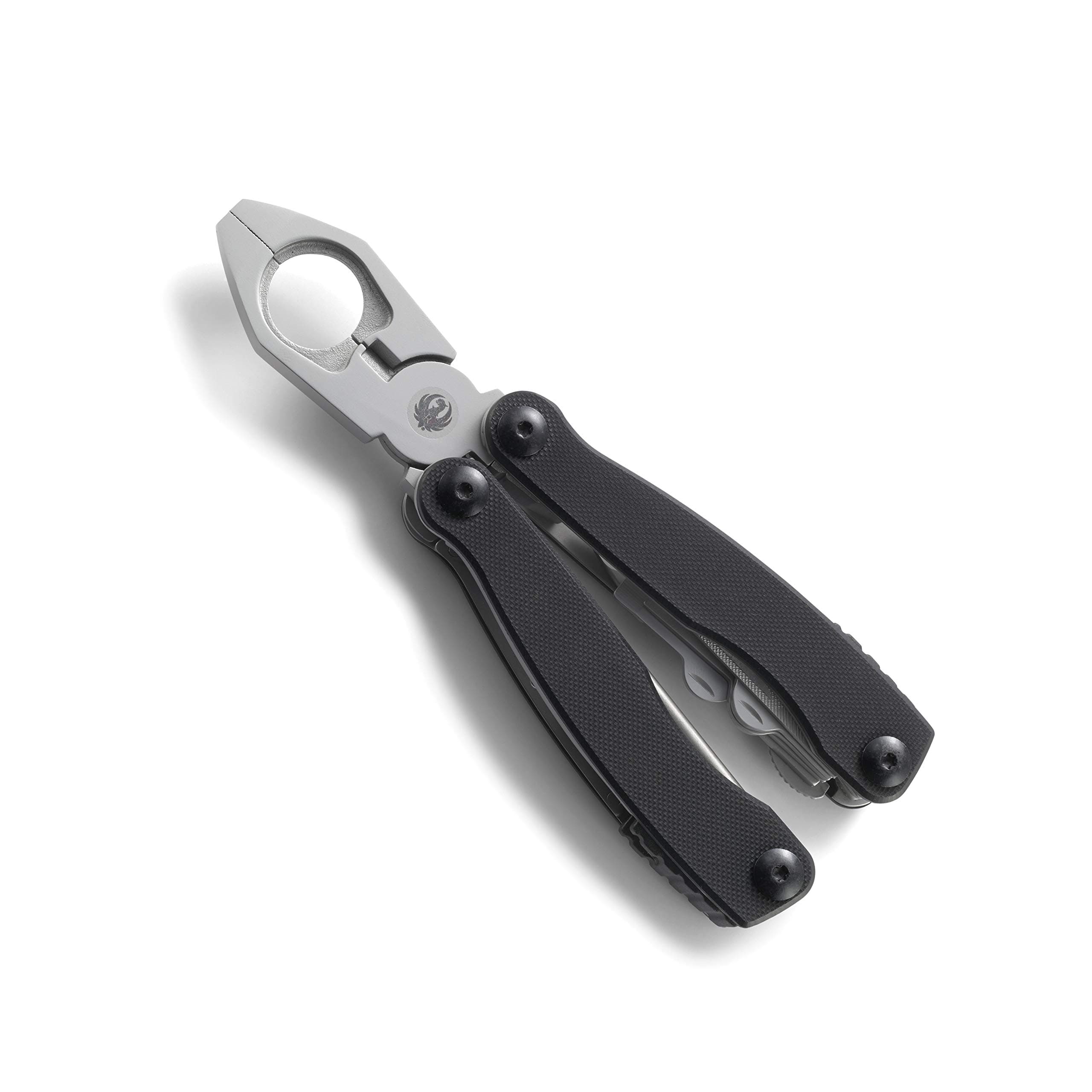 Ruger 1911 Multitool: Folding Pocket Knife with Liner Lock, Pliers, Spring Cutter, Screwdrivers, Punch Rod, Wrenches, with Polyester Sheath R5100
