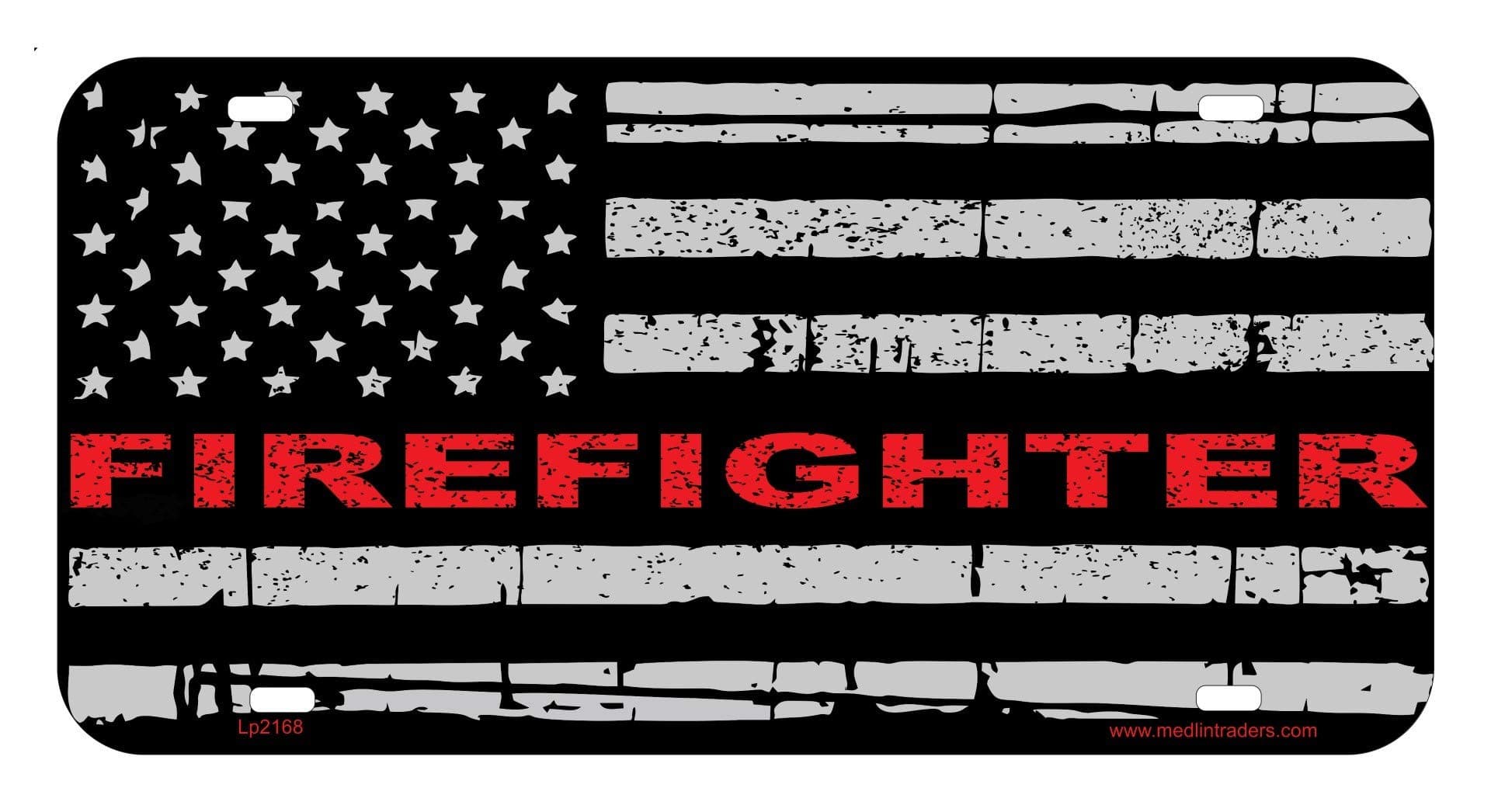 Firefighter Thin Red Line Novelty Front License Plate LP2168