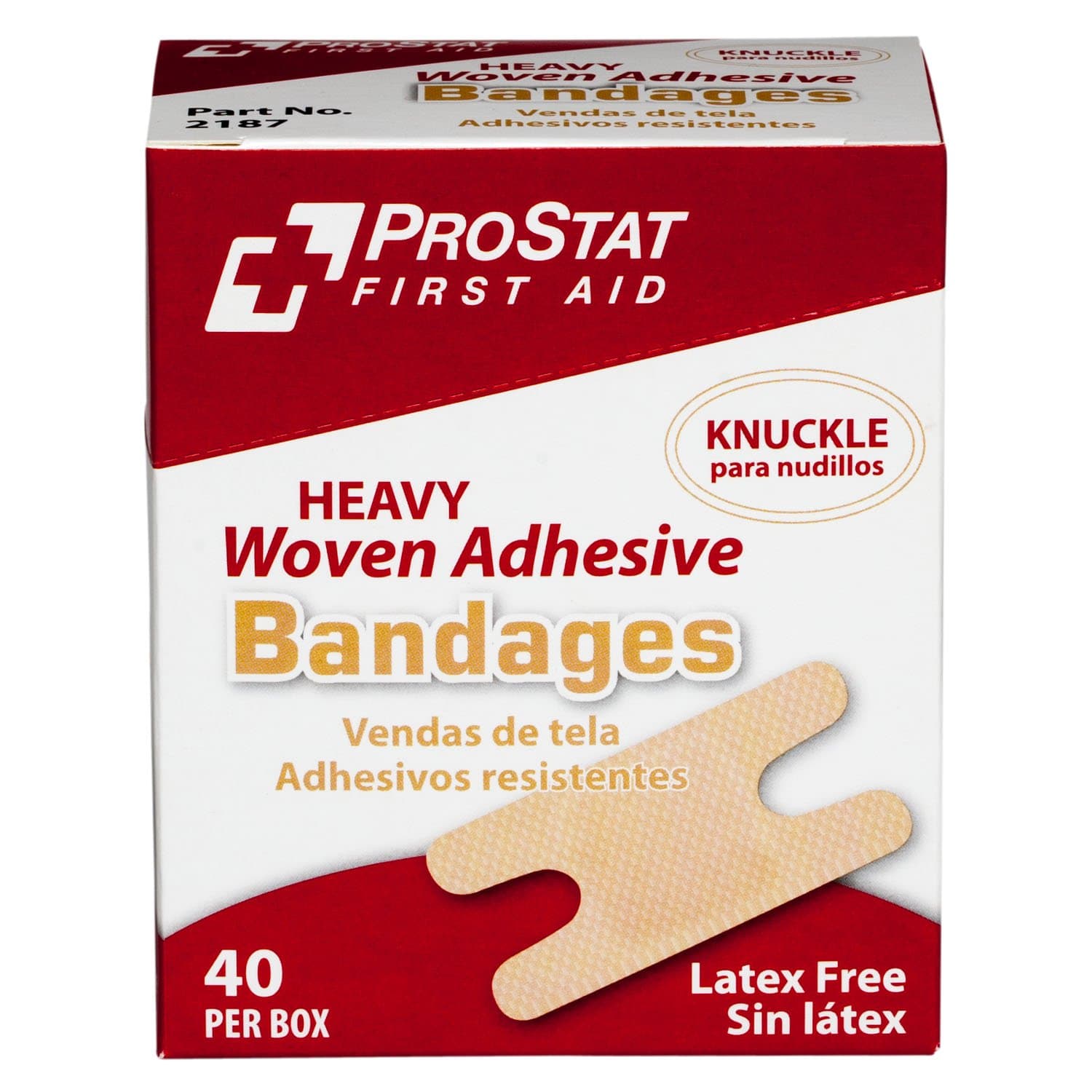 ProStat First Aid 2187 Bandage Heavy Woven Knuckle (Pack of 40)