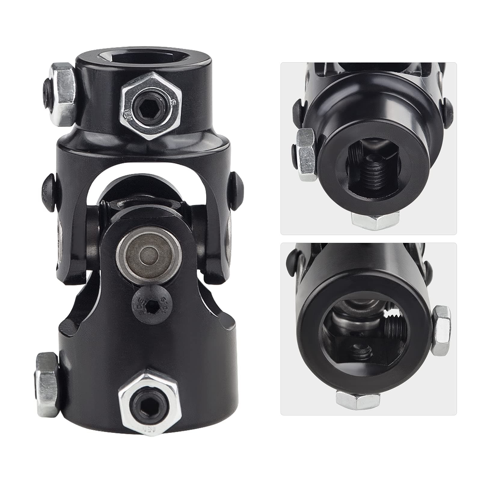 WMPHE Single Steering Shaft Universal U Joint 3/4" DD x 1" DD, 83mm (3-1/4") Working Angle 35°Degree