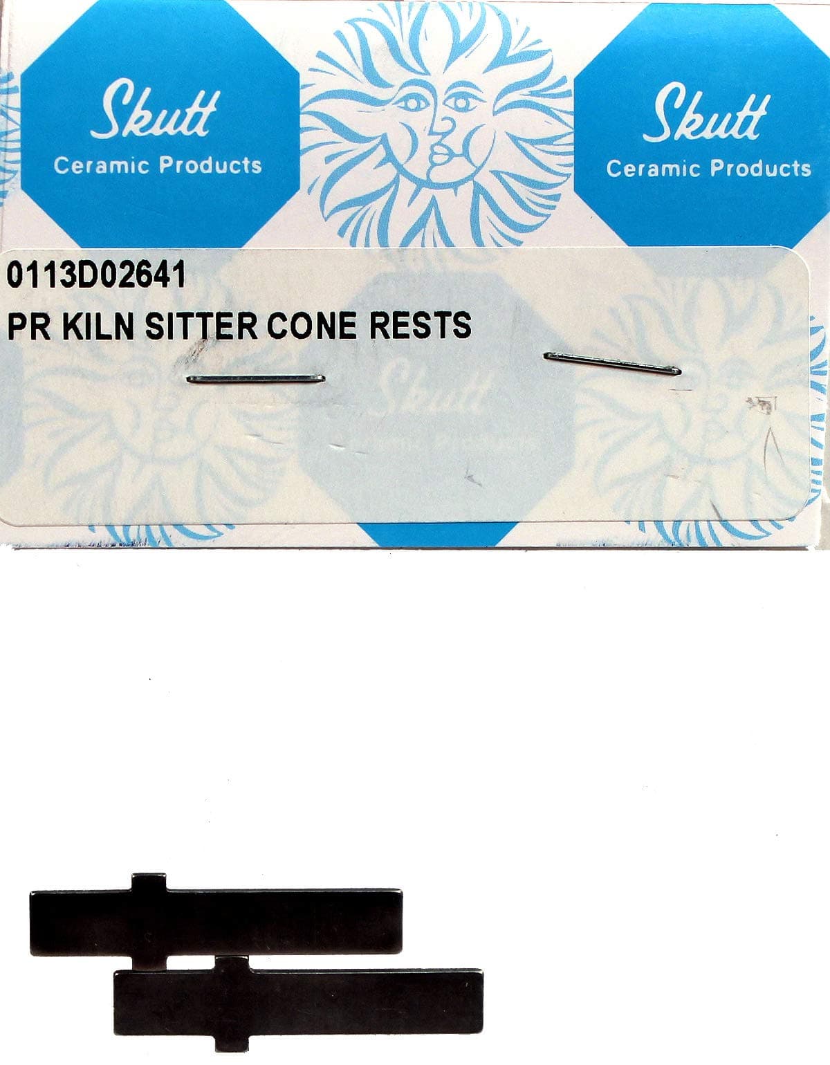 Kiln Cone Support Bars, Set of 2-1.35" Long x .35" Wide, For Efficient and Reliable Kiln Firing Process