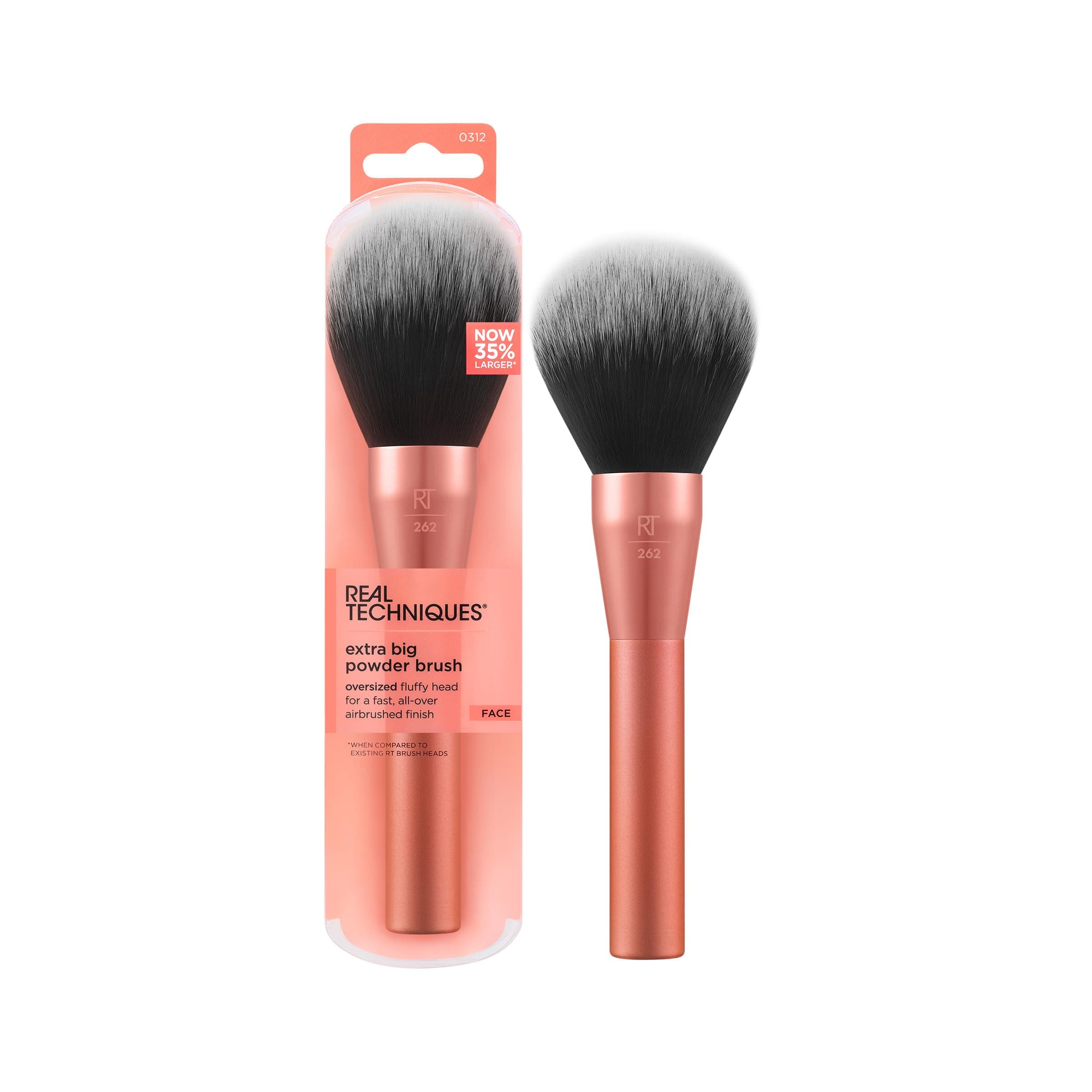 Extra Big Powder Brush, Large Makeup Brush For Powder, Fluffy Head For All-Over Setting, XL Oversized Brush For Quick Application, Cruelty-Free, Synthetic Bristles, 1 Count