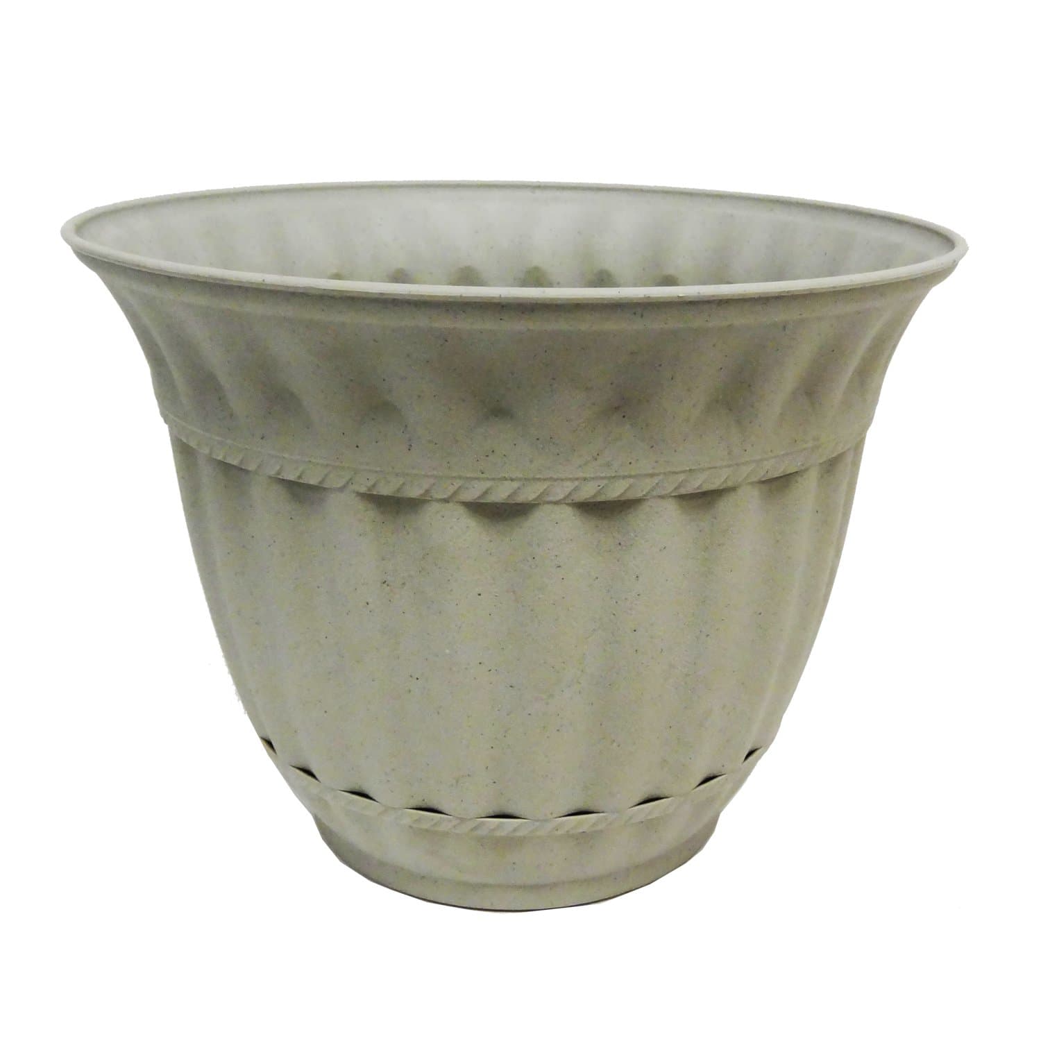 Misco 2159-031 Milano Planter, 21-Inch, Stone