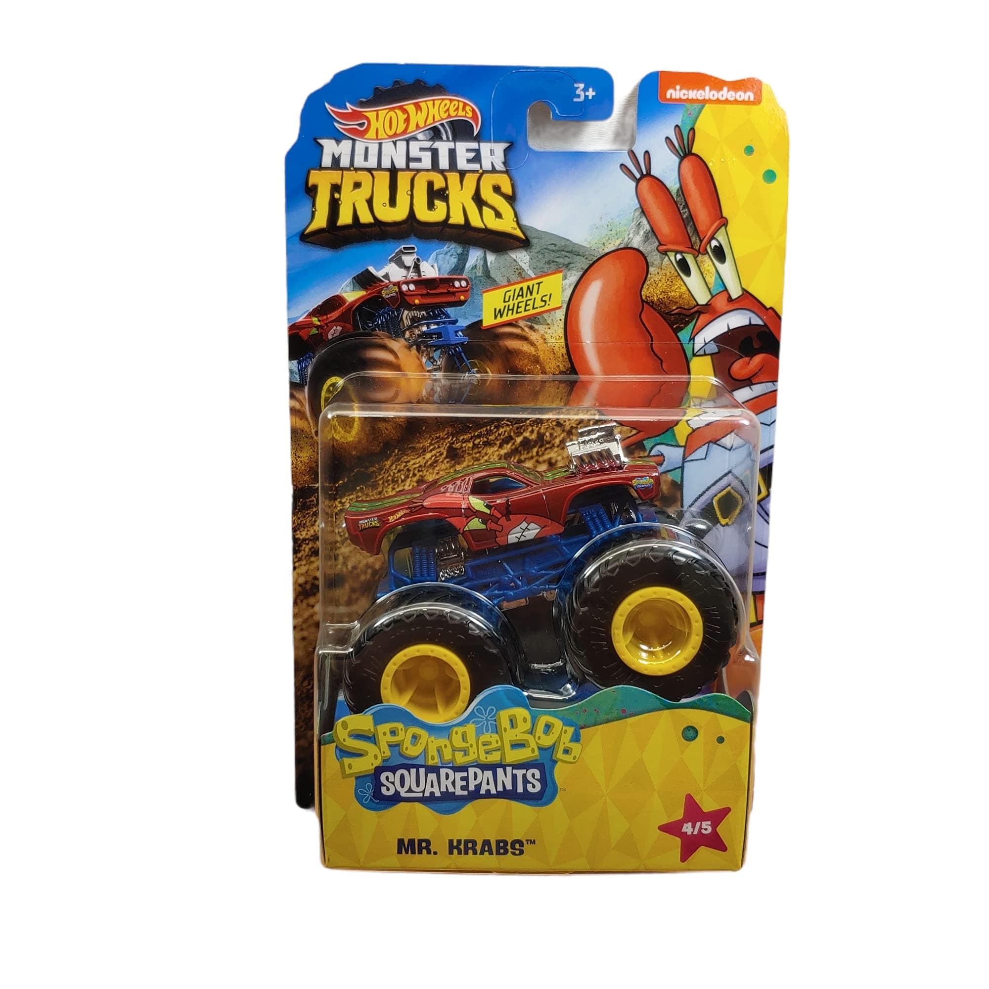 Hot Wheels Monster Trucks Spongebob Squarepants Mr Krabs 4/5