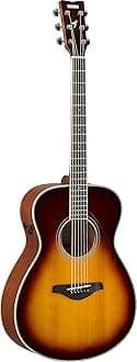 FS-TA Concert Size Transacoustic Guitar w/ Chorus and Reverb, Brown Sunburst