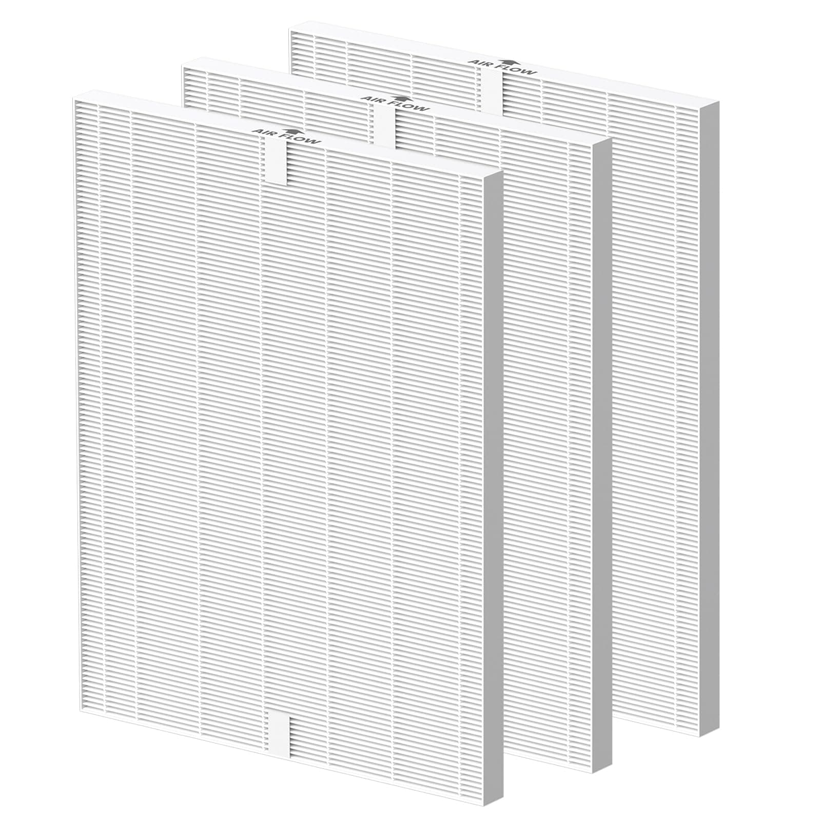 Smilyan 116130 Filter H Replacement True HEPA for Winix 5500-2 and AM80 Air Purifier, 3 Pack HEPA Filter Only (3 Hepa Filters)