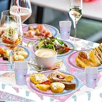 2pcs Pink & Blue Baby Gender Reveal Tablecloth, 137*274cm Boy or Girl Table Cloth, Plastic Table Cover for Baby Shower Gender Reveal Party Decorations