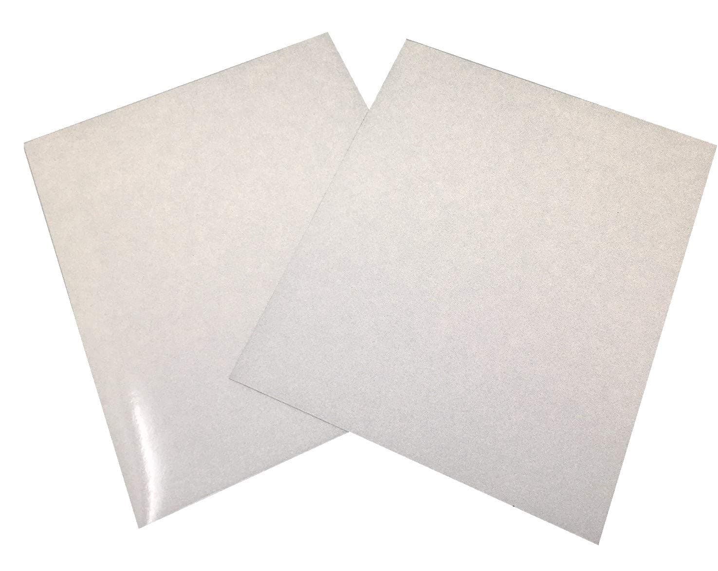 White 3M Scotchlite Reflective Vinyl Sheets Kit 2pc 12 x 10 Adhesive Vinyl for Motorcycles Cars Truck Letters Bicycle Helmets Decals Tets Compatible with Cricut & Silhouette Cutting Machines