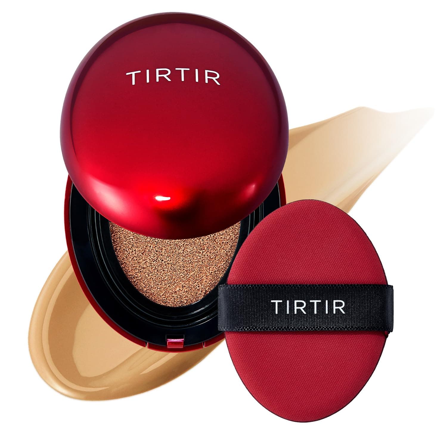 [*Mini Size*] TIRTIR Mask Fit Red Cushion Foundation | Full coverage, Weightless, Skin fit, Satin Glow Finish, Korean Makeup, beauty, Tattoo cover up, Buildable (#29N Natural Beige, 0.15 Fl Oz)