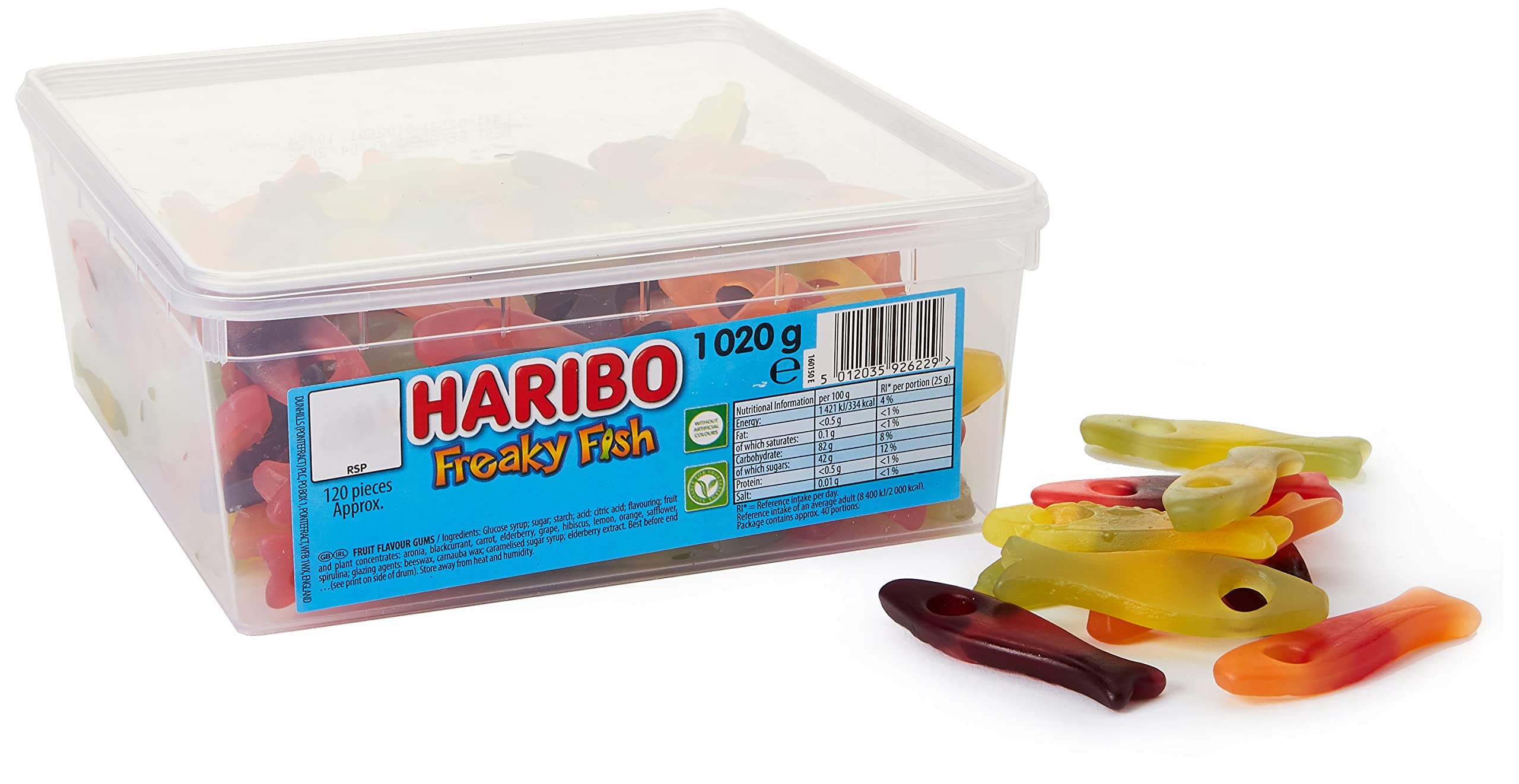 Haribo Freaky Fish - 1022g - Approx 120 Pieces