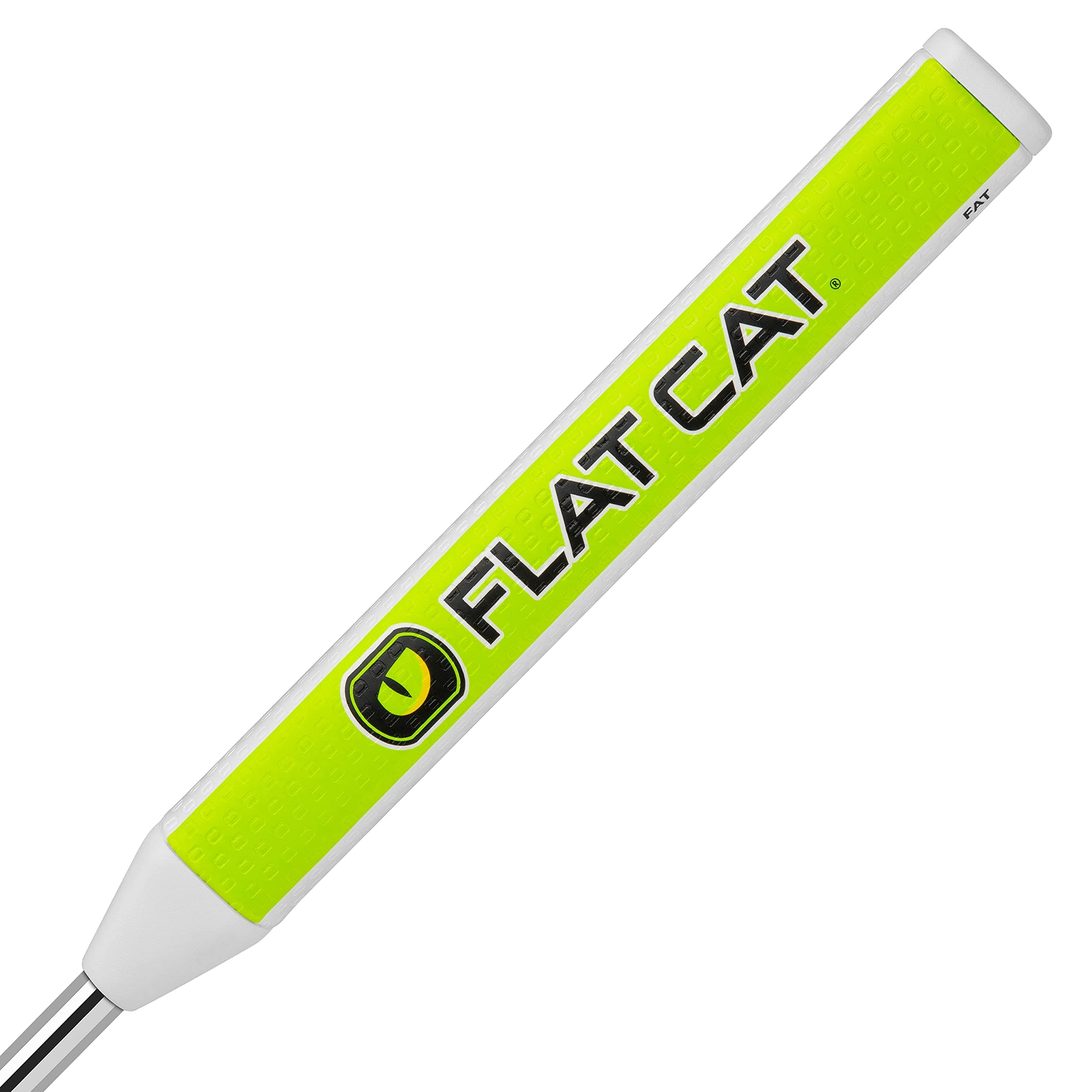 FLAT CAT Original Fat Putter Golf Grip - Patented Face-Squaring Design for Enhanced Feel & Control, Improved Putting Accuracy (12.2" L X 1.50" Dia.) - Fits All Putters