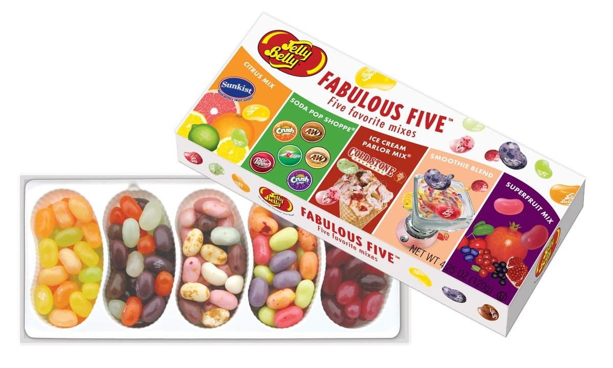 Fabulous Five Jelly Bean Gift Box - 4.25 oz - Official, Genuine, Straight from the Source
