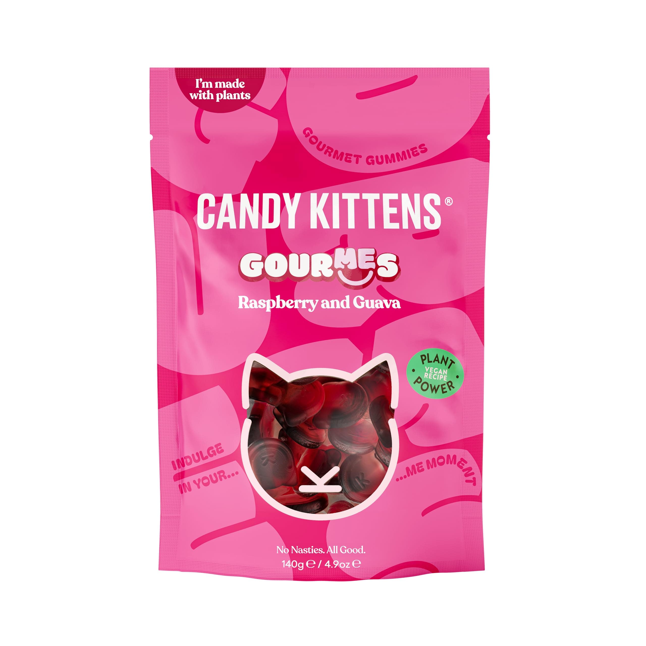 CANDY KITTENS Rasperry and Guava Sweets, 140 GR