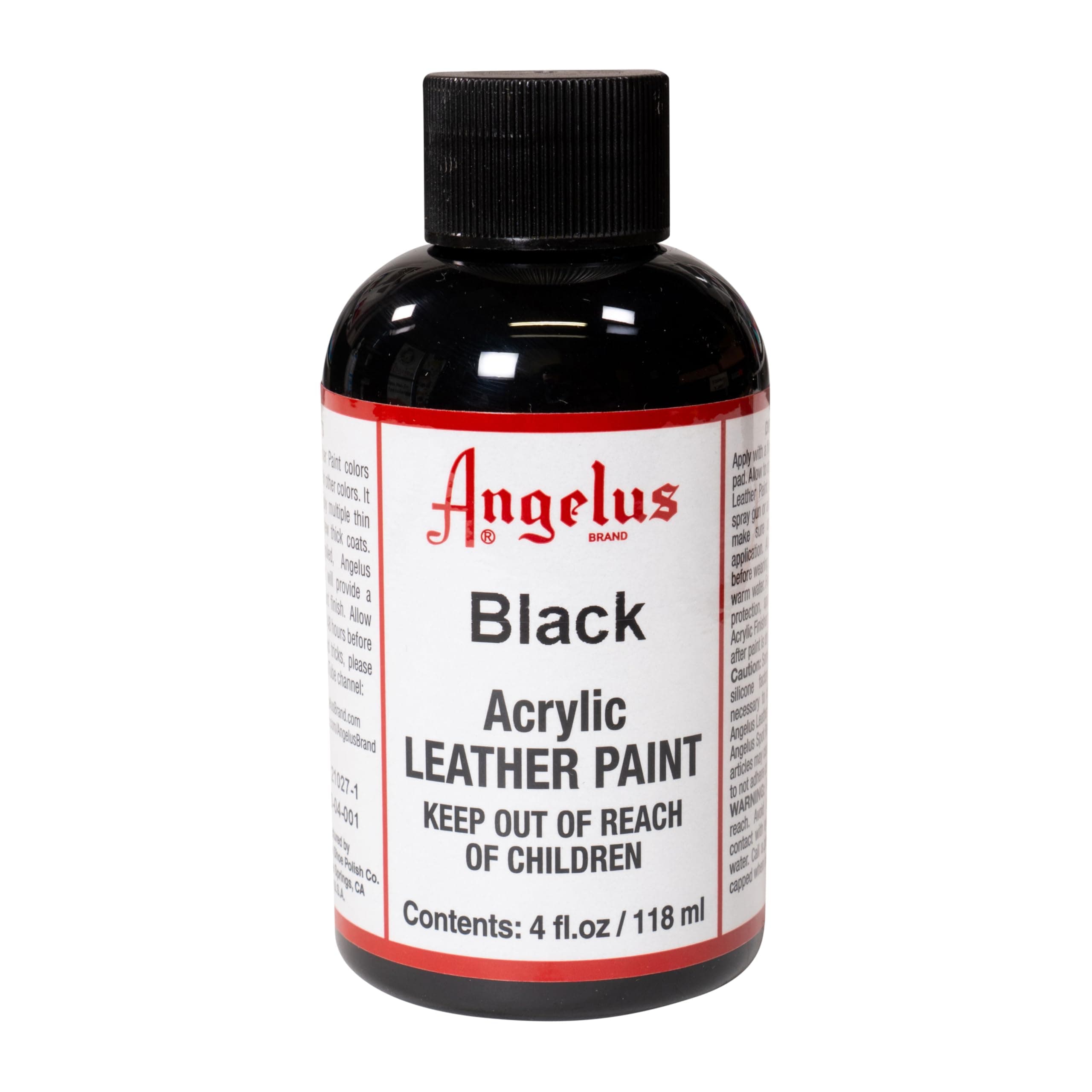 Angelus Black Standard Paint 4.2 fl oz (120 ml)
