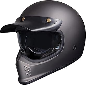 Black Royale II Retro Motorcycle Helmet