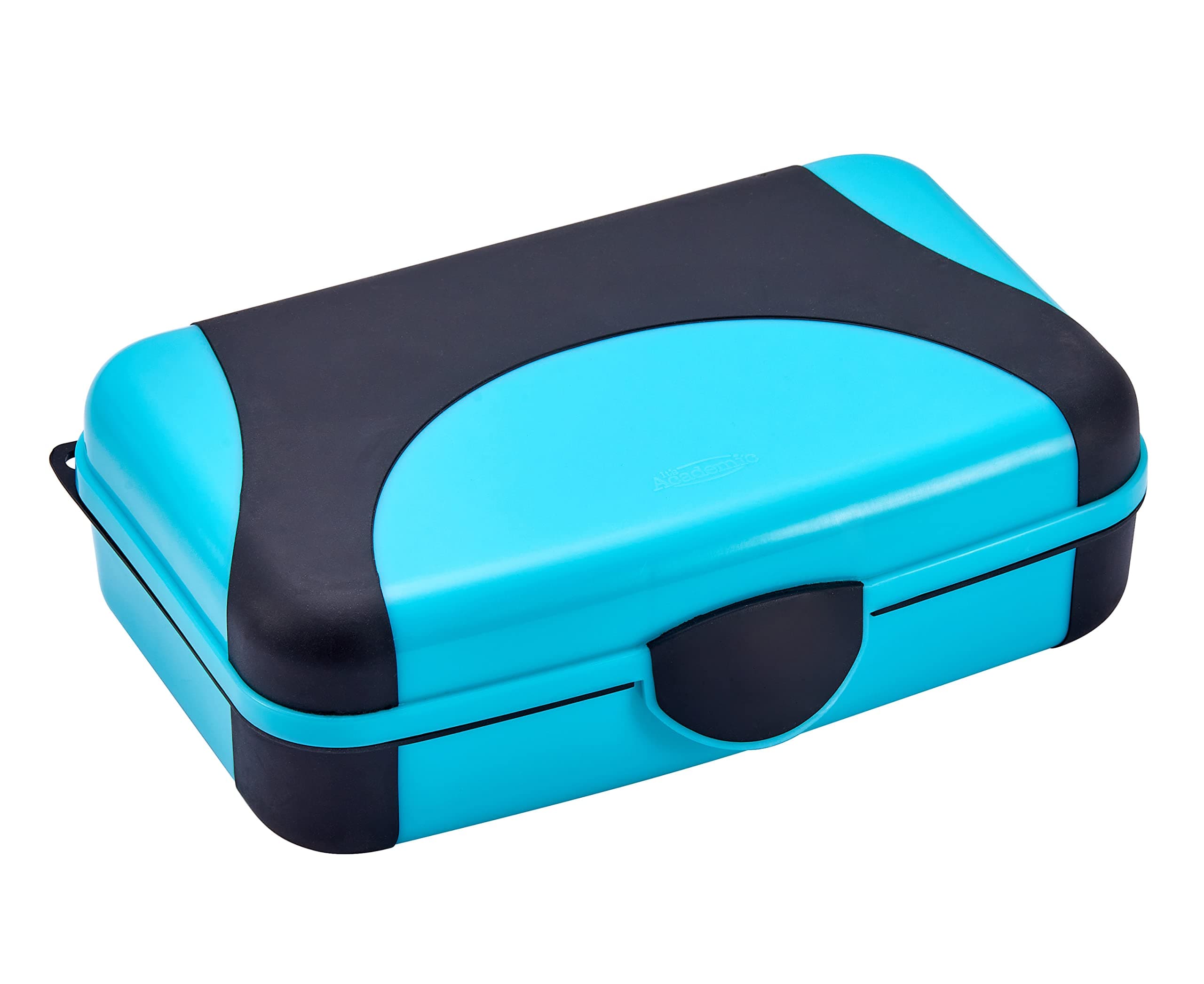 LockerMate by Bostitch Hard Pencil Case, Durable Plastic Pencil Box, Kid-Friendly Design, Blue & Black